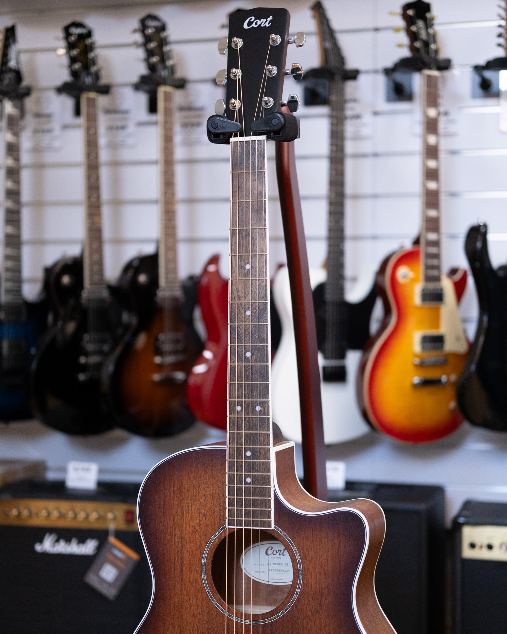 Cort Grand Regal Series Grand Auditorium Acoustic Electric Guitar (Mahogany)