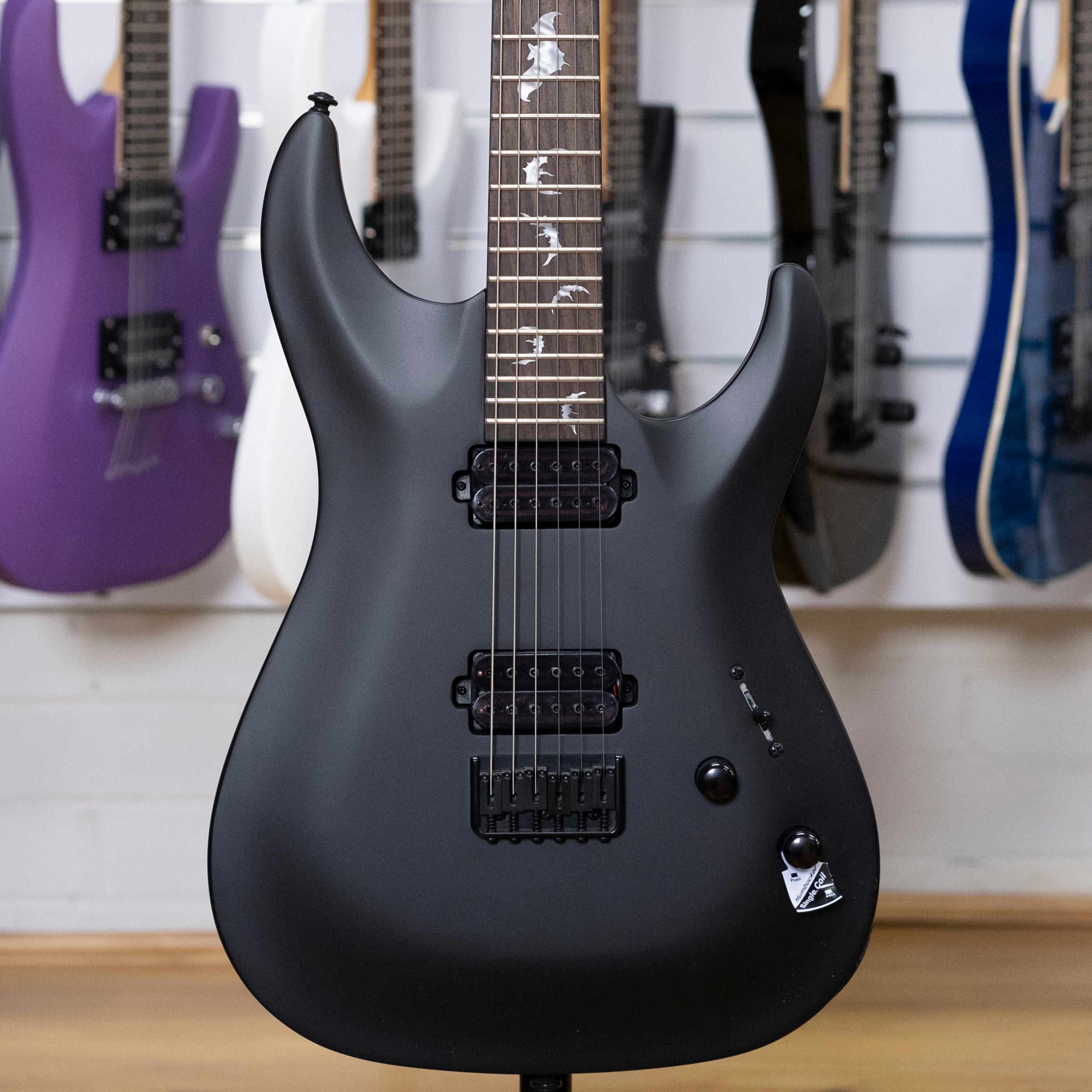 Schecter Damien-6 Electric Guitar (Satin Black)