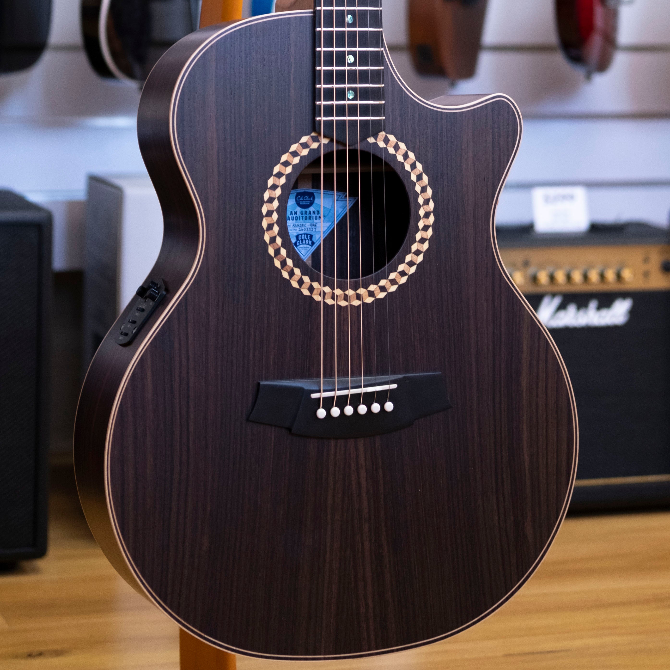 Cole Clark RAN Recording 2 Series Acoustic Electric Guitar with Hardcase (All Rosewood)