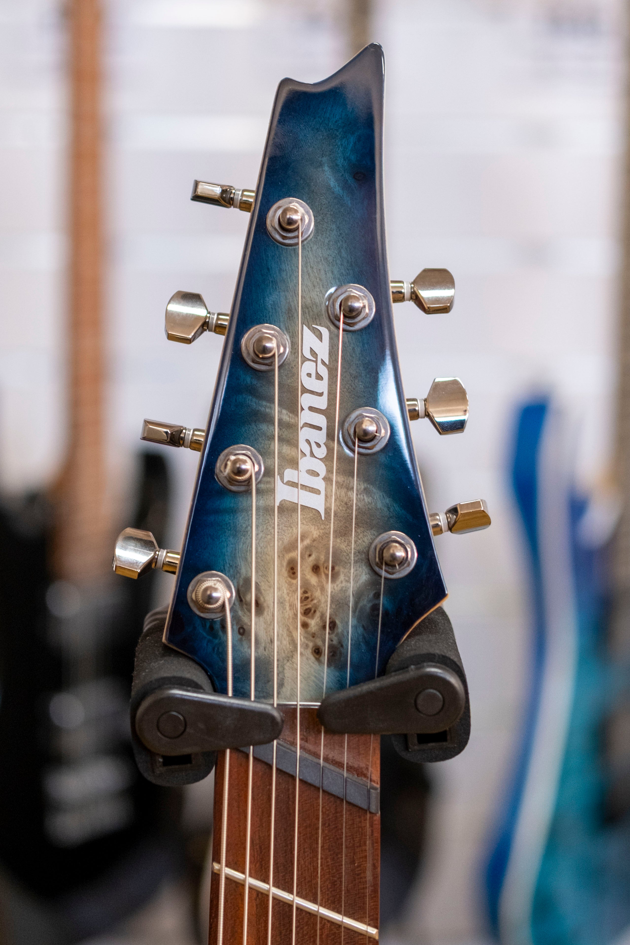 Ibanez RGMS7PB 7-String Electric Guitar (Cosmic Blue Star Burst)