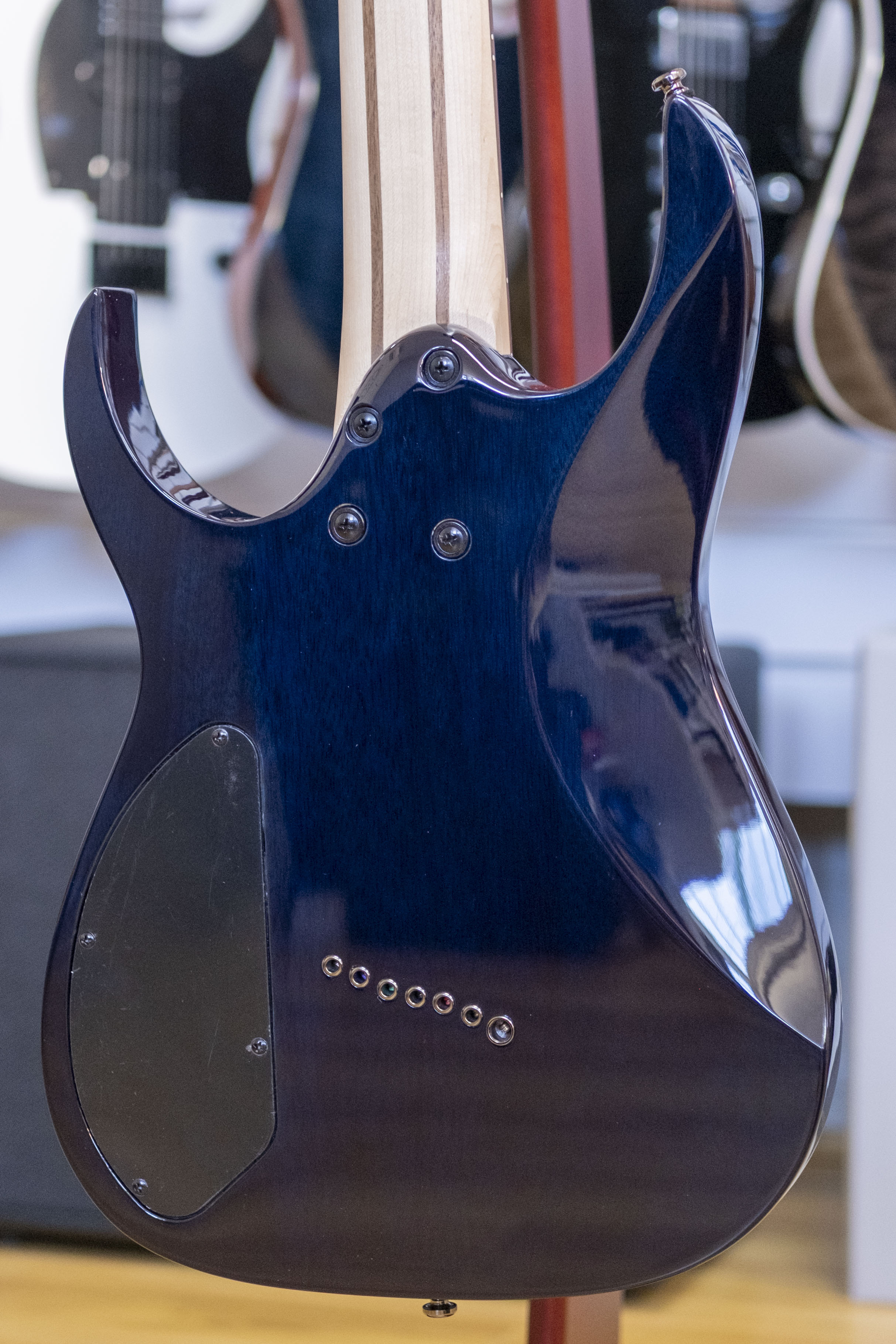 Ibanez RGMS7PB 7-String Electric Guitar (Cosmic Blue Star Burst)