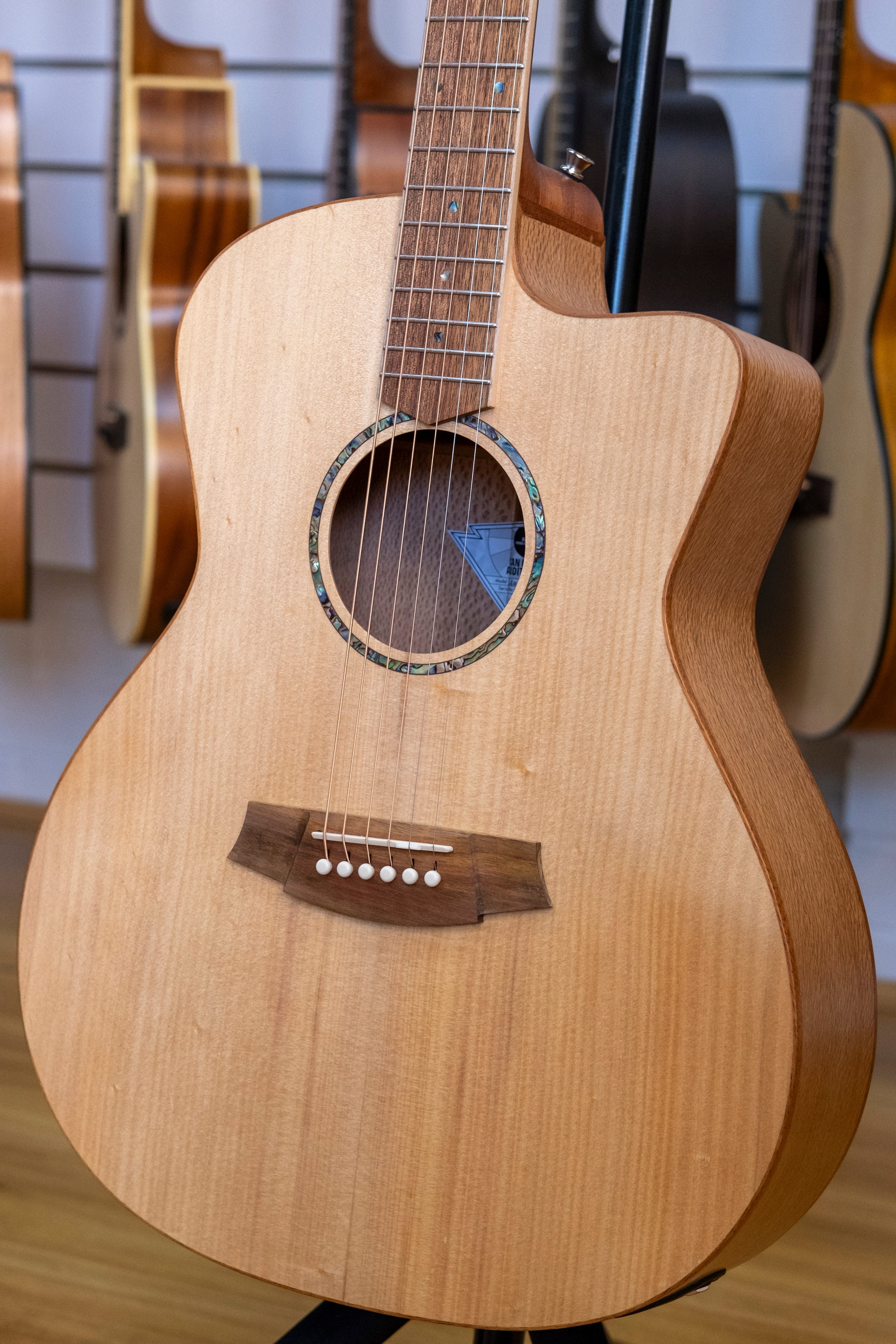 Cole Clark Studio Series Grand Auditorium Acoustic Electric Guitar (Bunya/Silky Oak)