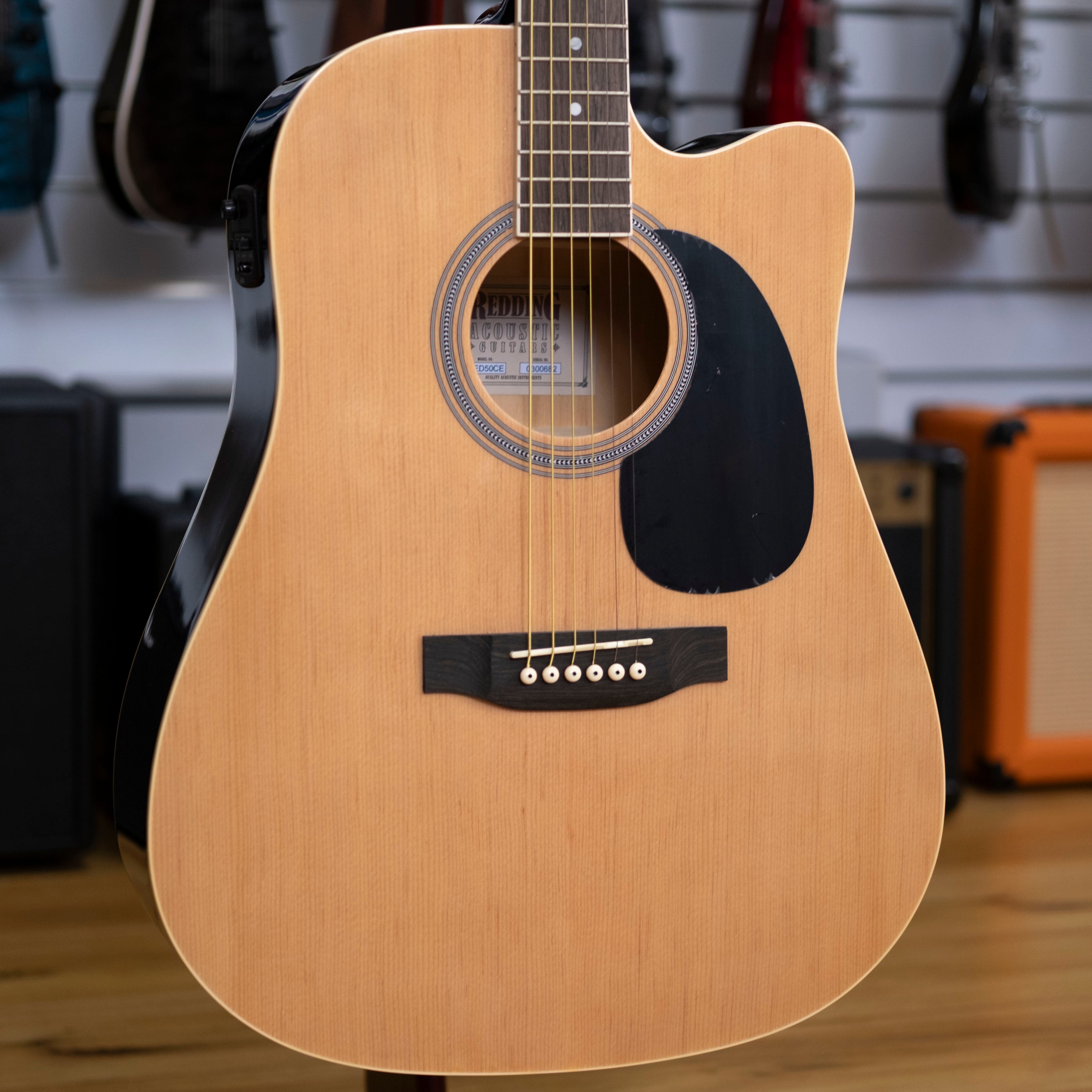 Redding Dreadnought Acoustic Electric Guitar (Natural Gloss)