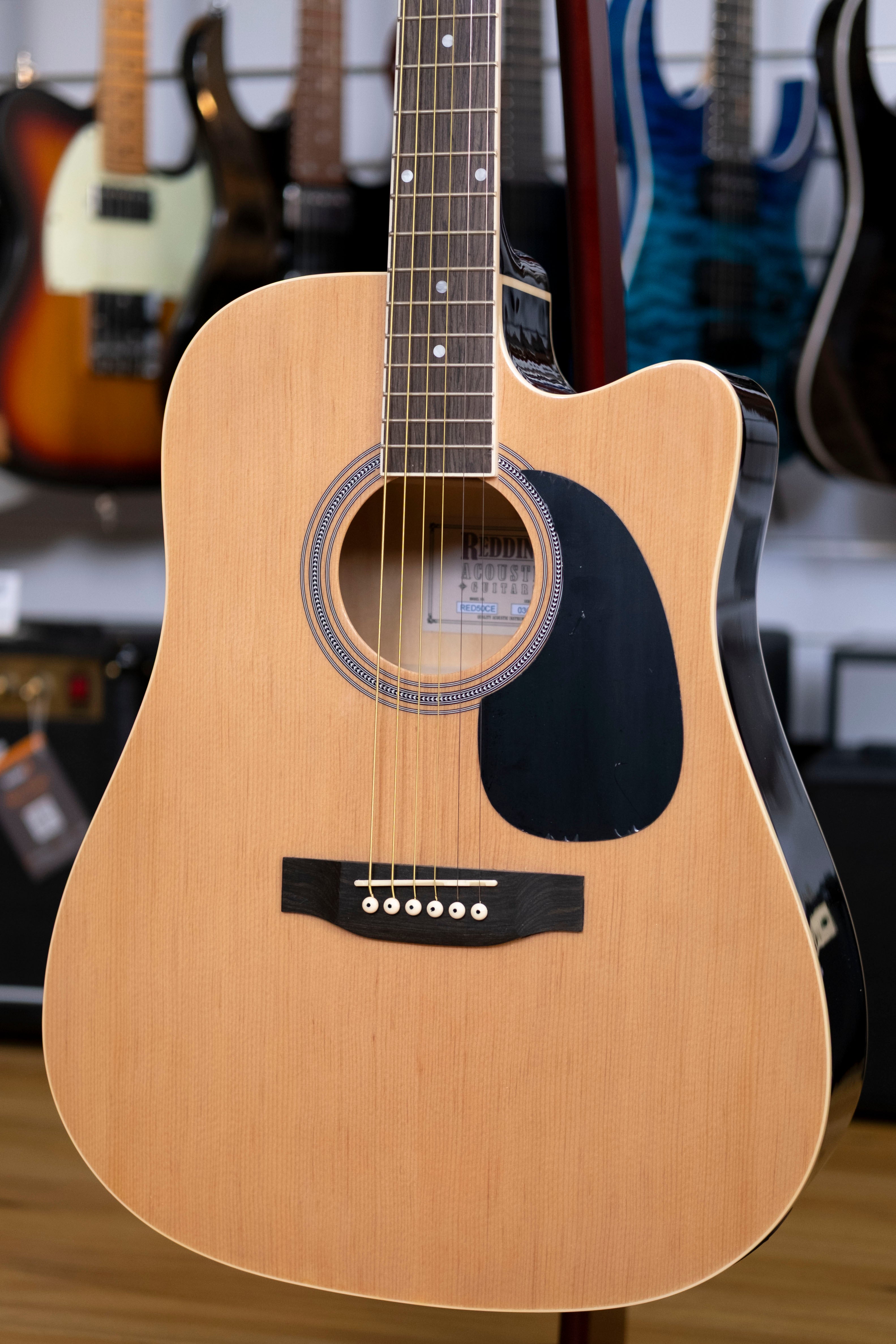 Redding Dreadnought Acoustic Electric Guitar (Natural Gloss)
