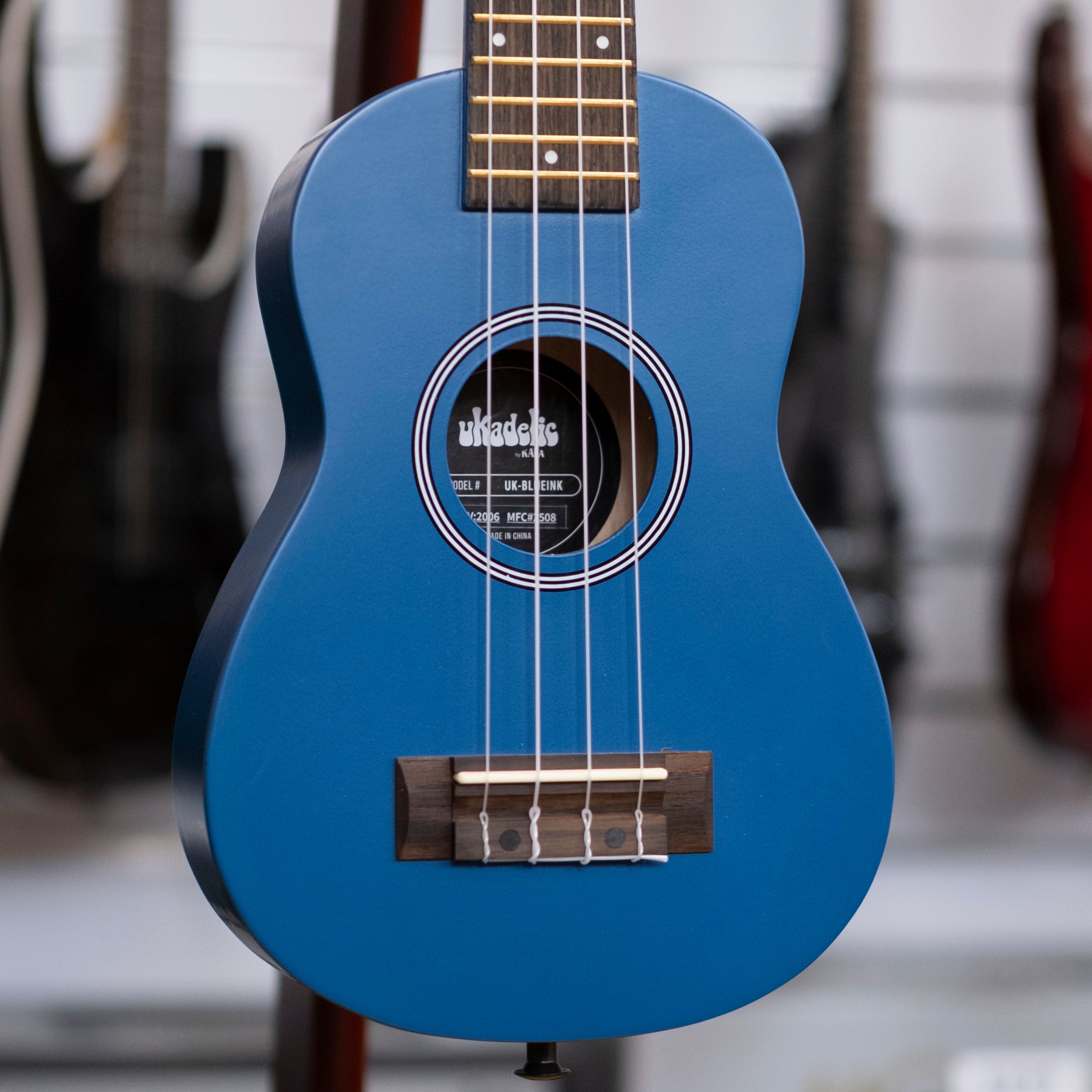 Kala Ukadelic Soprano Ukulele (Blue Ink)