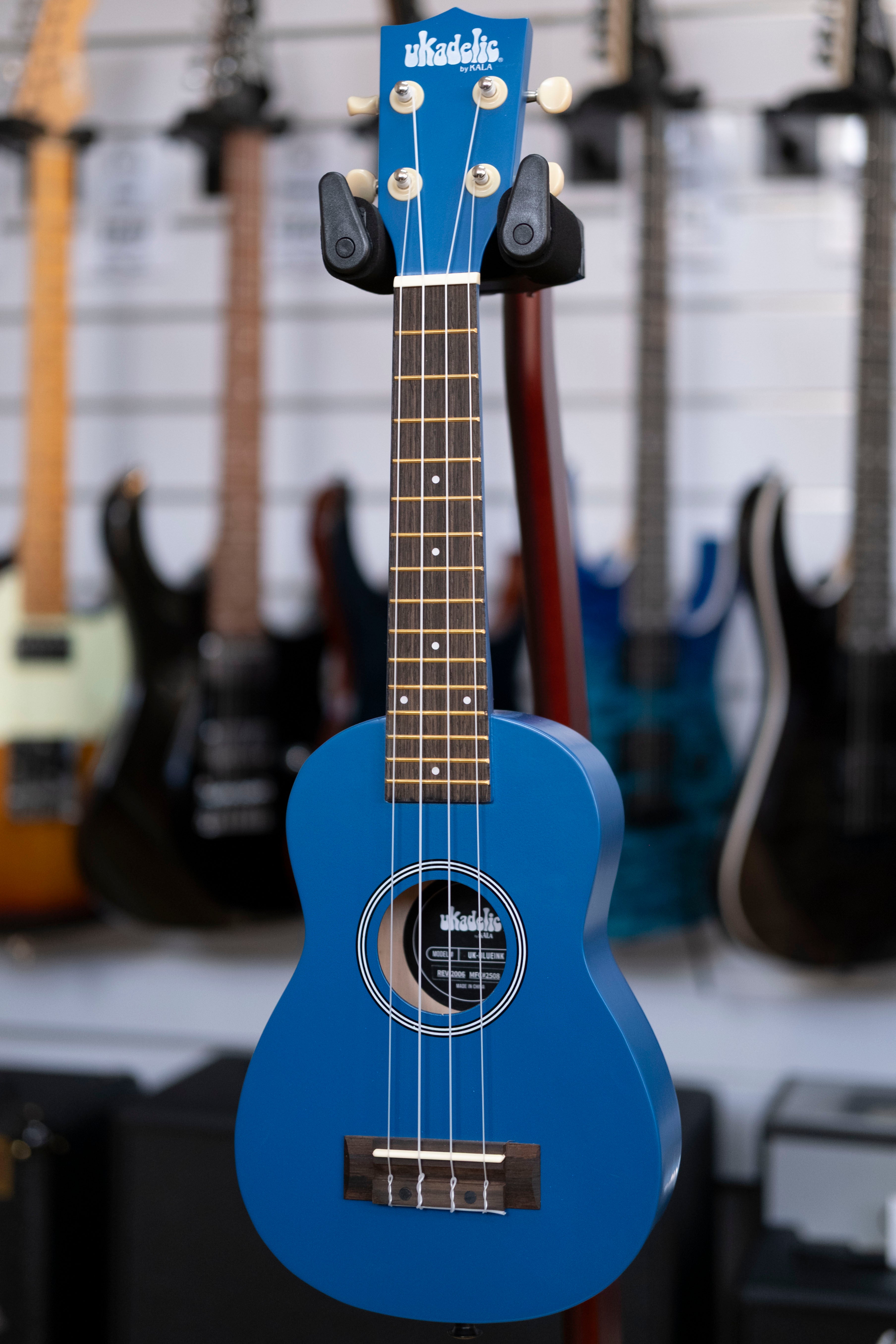 Kala Ukadelic Soprano Ukulele (Blue Ink)