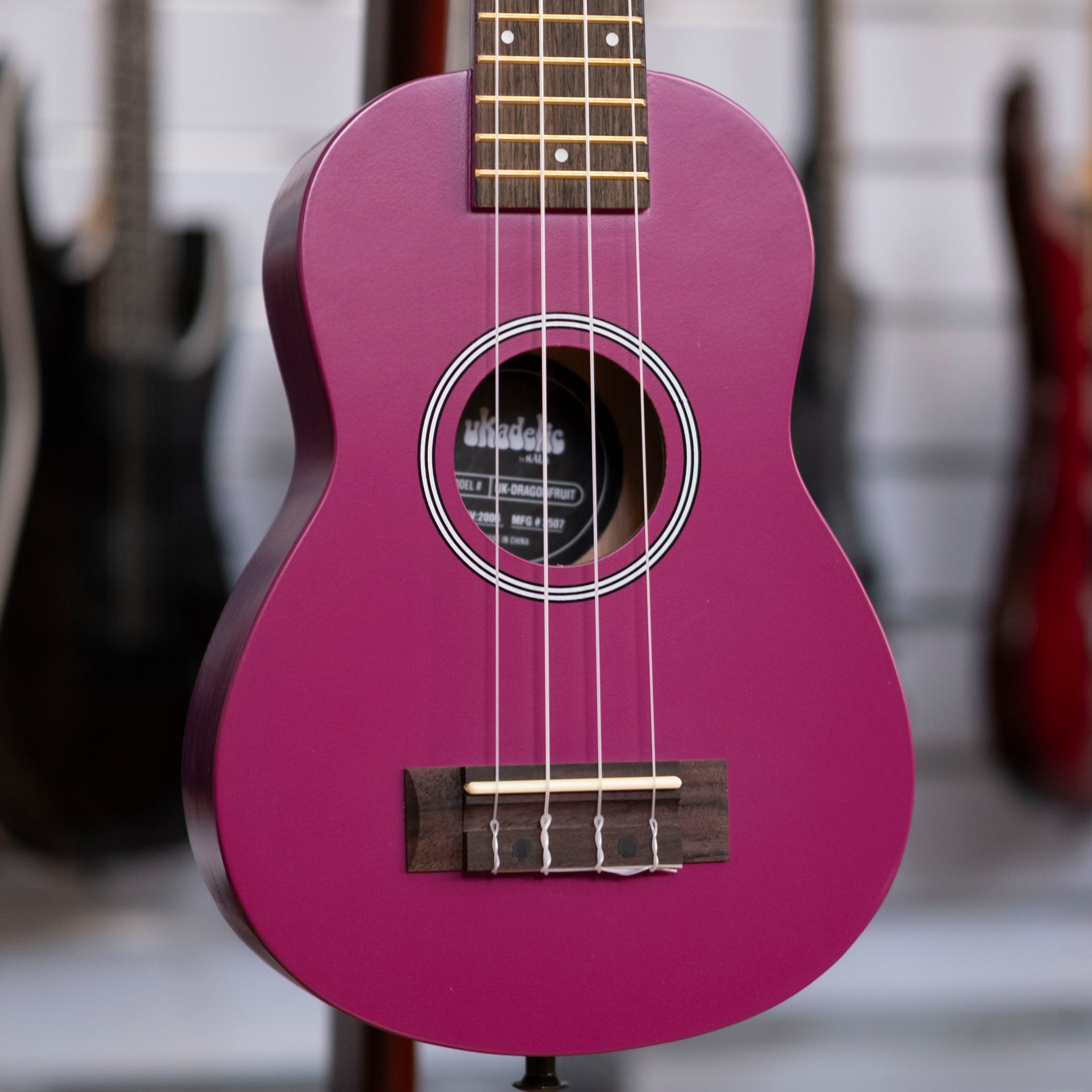Kala Ukadelic Soprano Ukulele (Dragonfruit)
