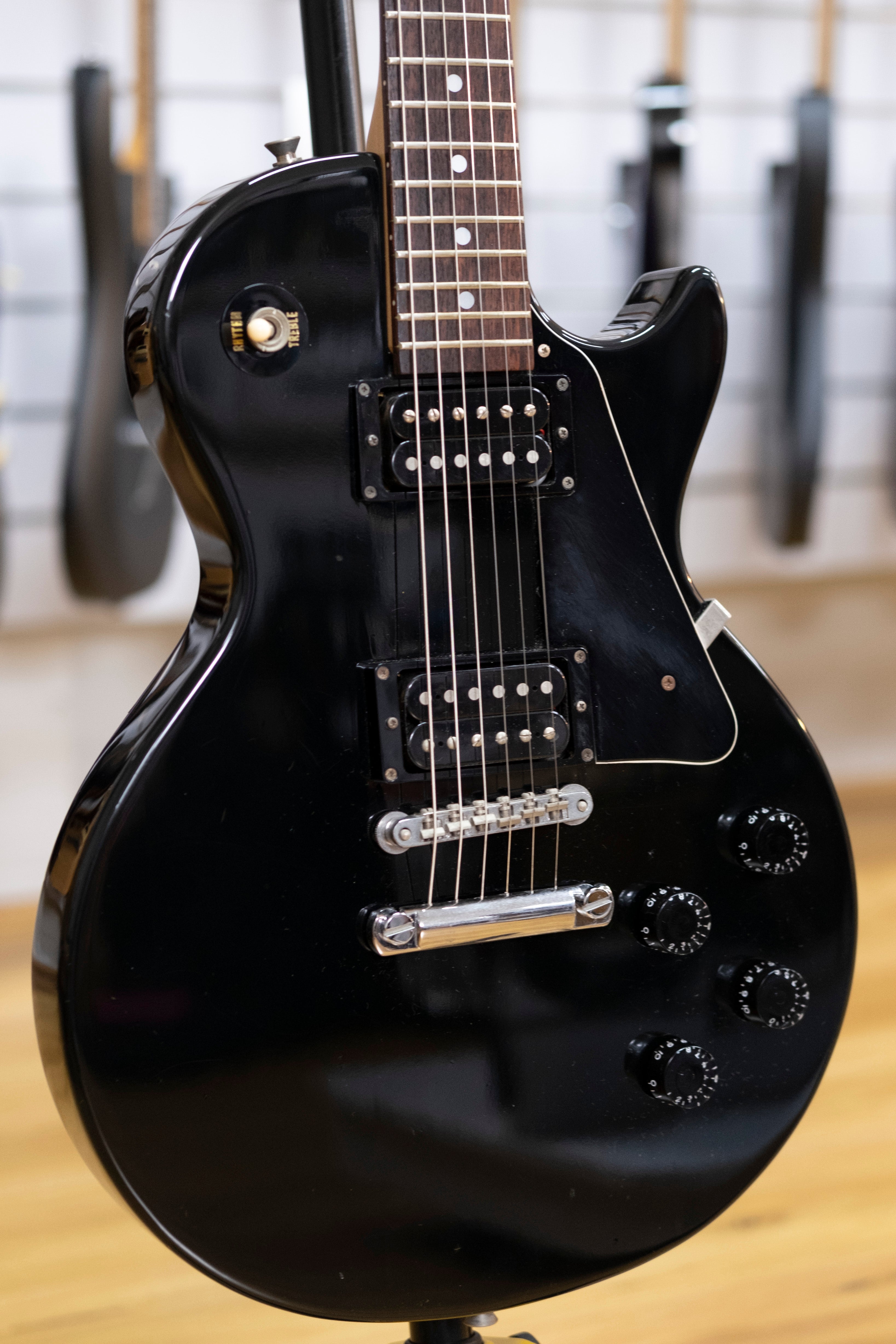 Burny 'LP' Studio Electric Guitar (Black) (Pre-Owned)