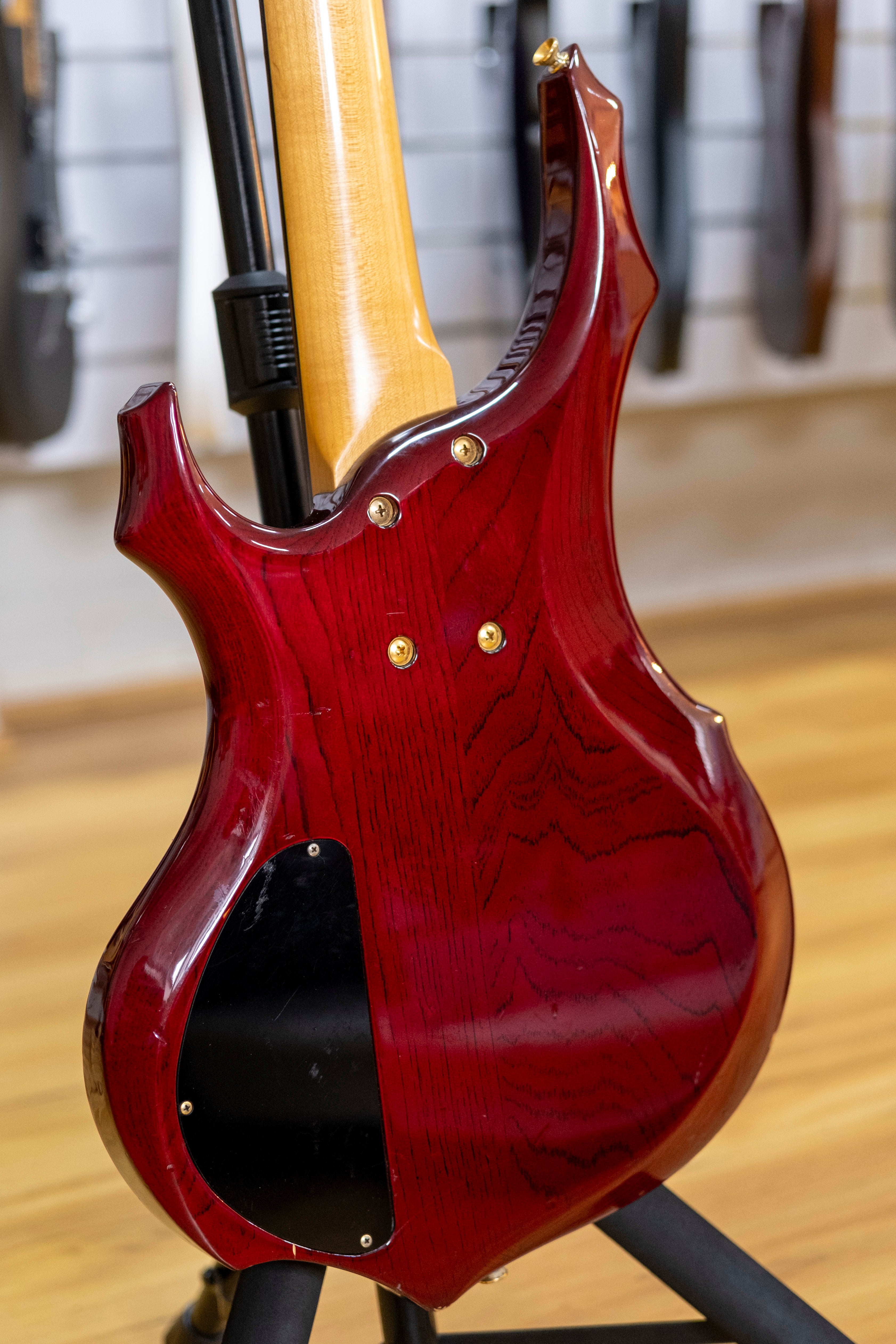 Edwards EFR-95B Bass Guitar (Transparent Red) (Pre-Owned)