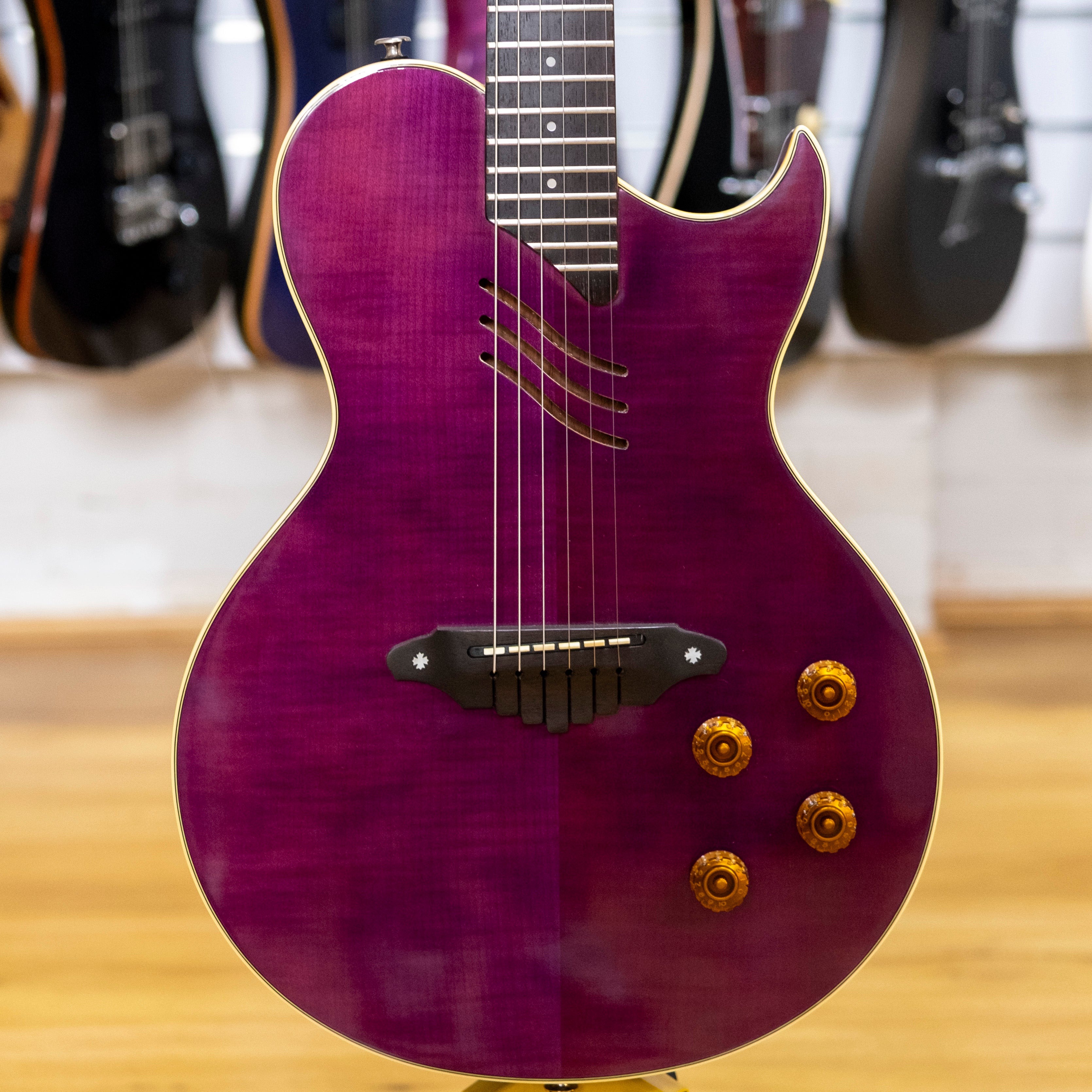 Aria Pro II PE Acoustic Electric Guitar (Purple)