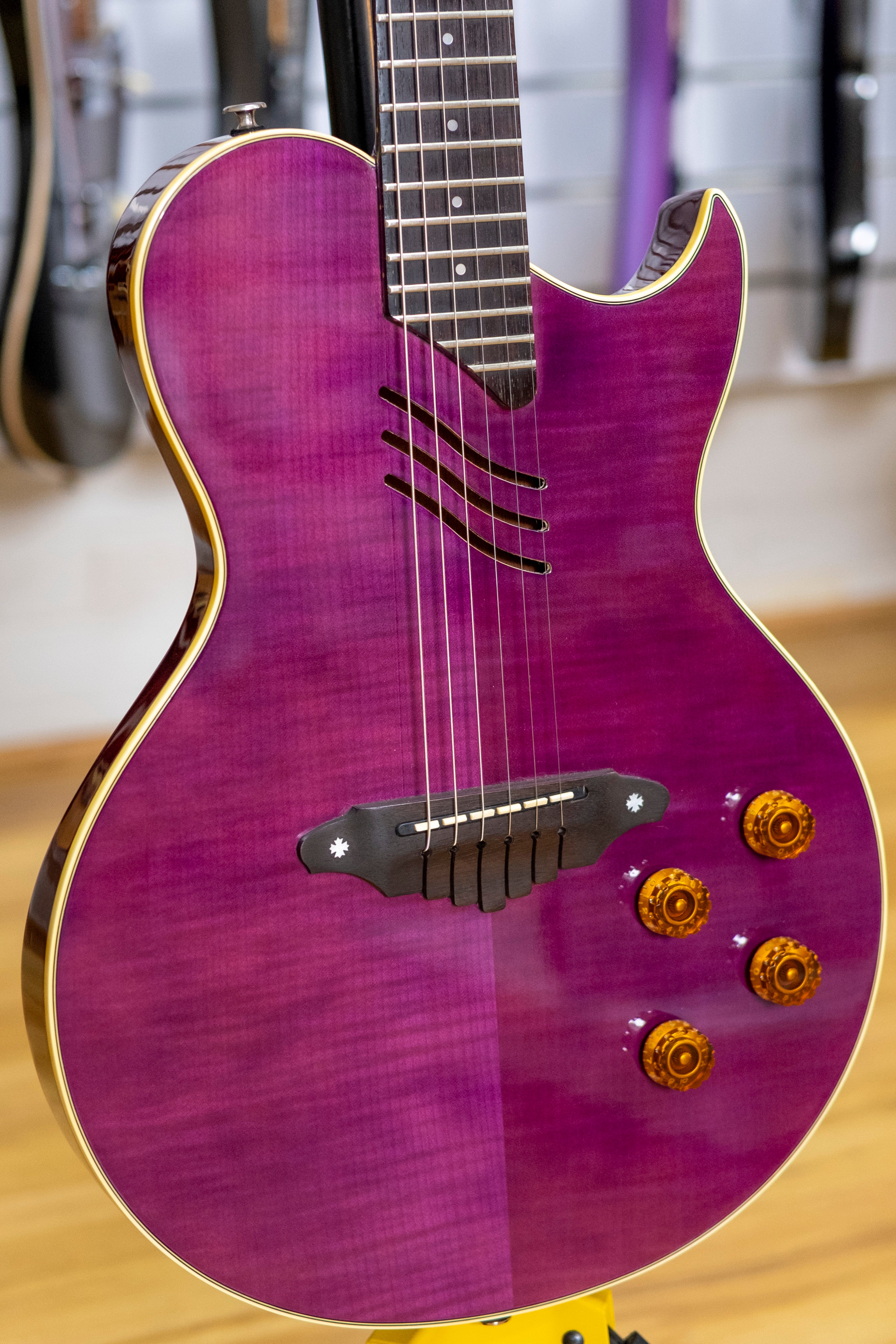 Aria Pro II PE Acoustic Electric Guitar (Purple)