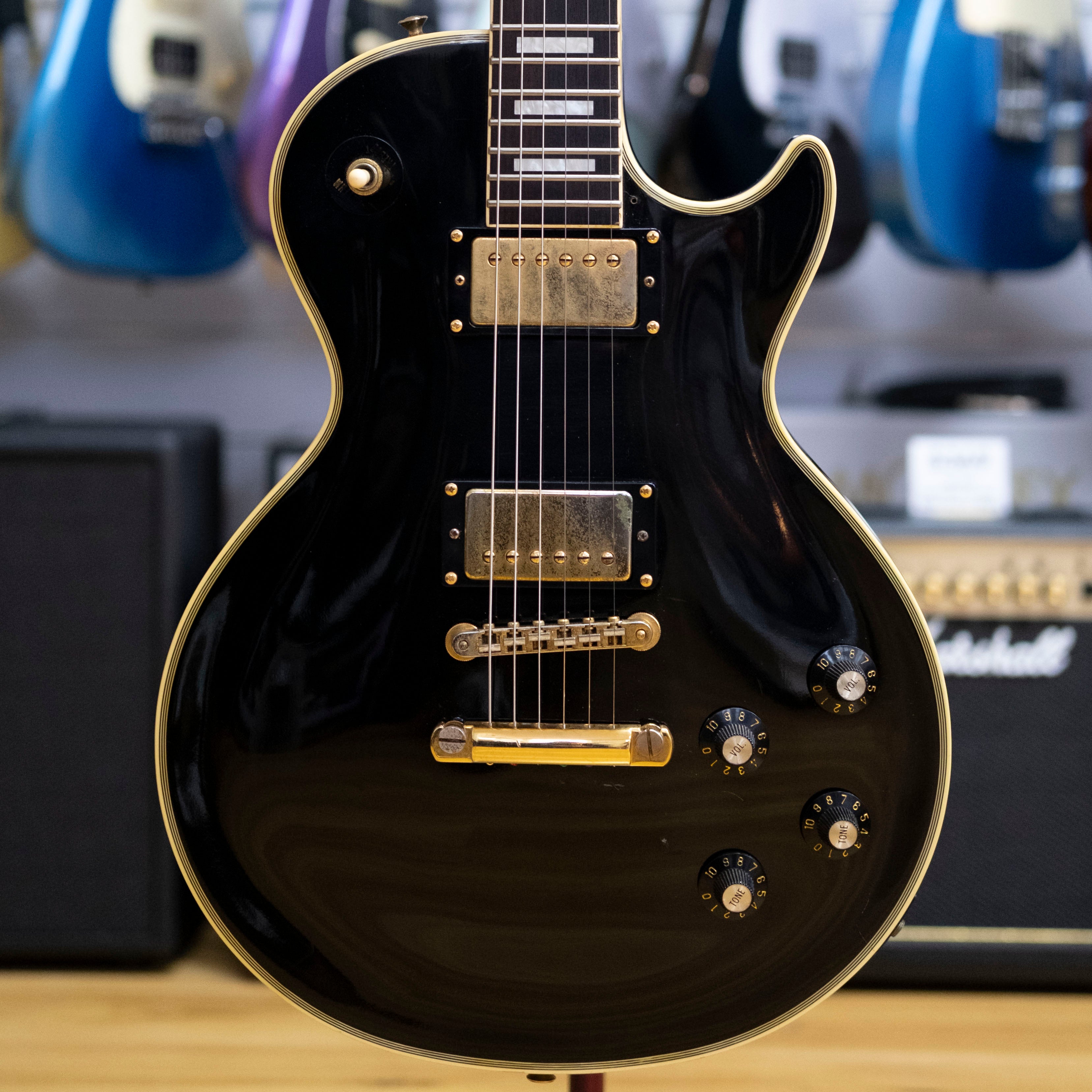 Greco Mint Collection EGC68-60 'LP' Custom Electric Guitar (Black) (Pre-Owned, 1987 MIJ)
