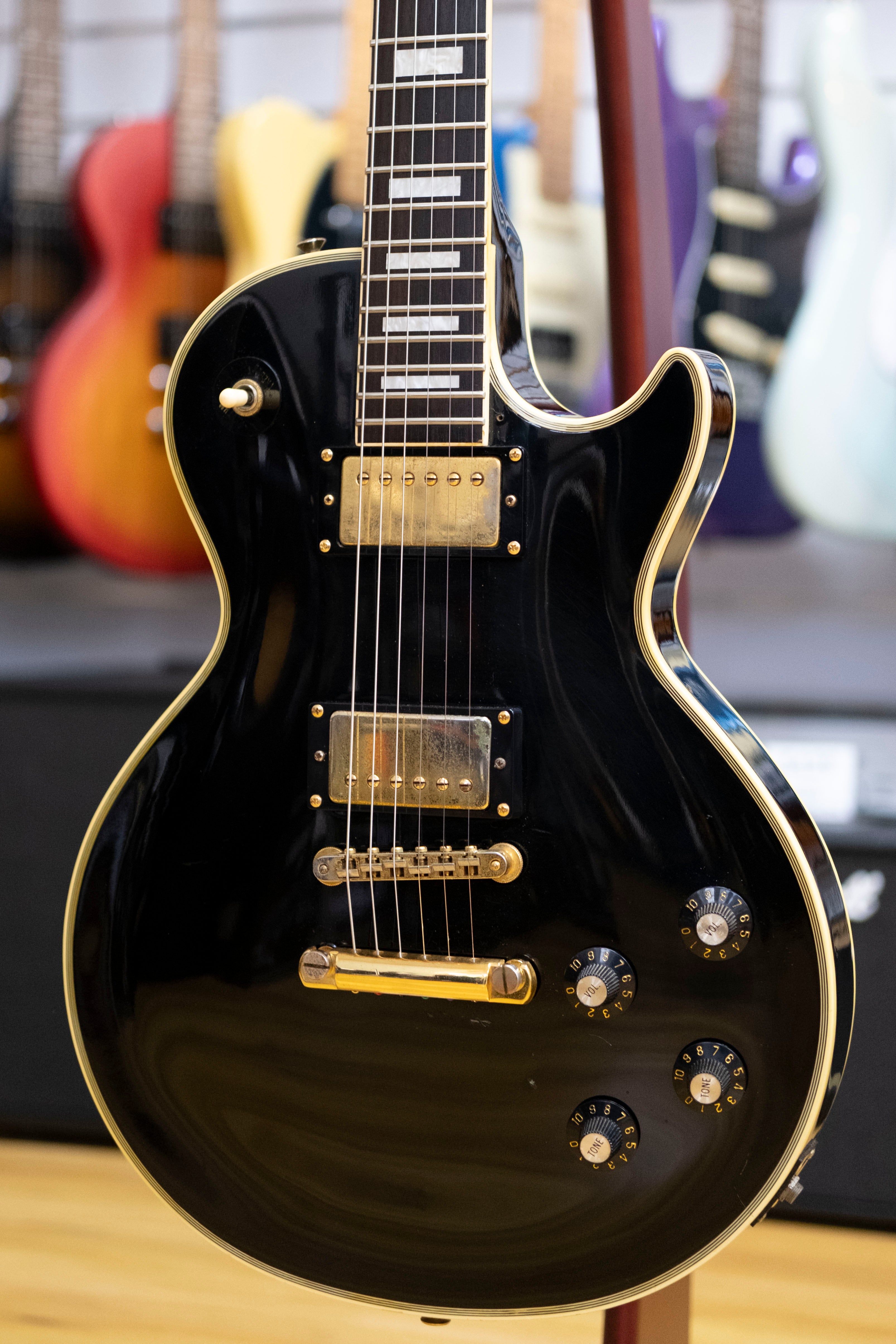 Greco Mint Collection EGC68-60 'LP' Custom Electric Guitar (Black) (Pre-Owned, 1987 MIJ)