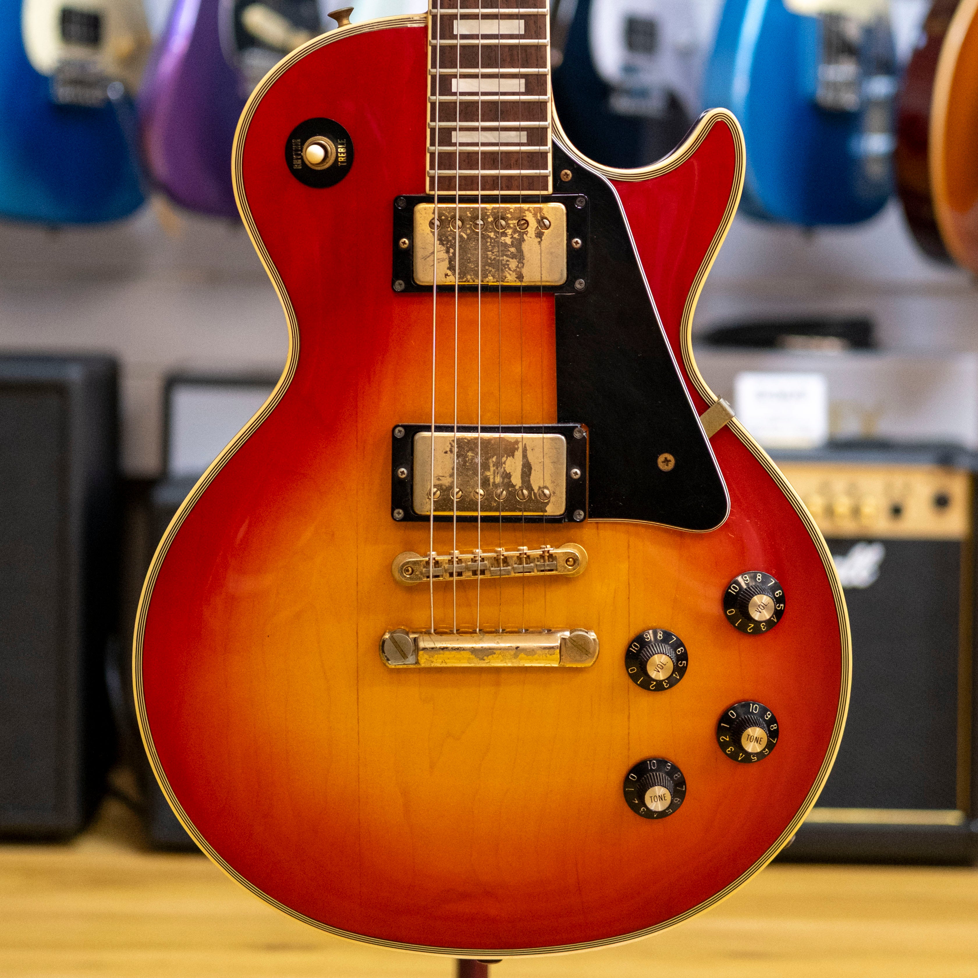 Greco Mint Collection EGC68-60 'LP' Custom Electric Guitar (Cherry Sunburst) (Pre-Owned, 1984 MIJ)