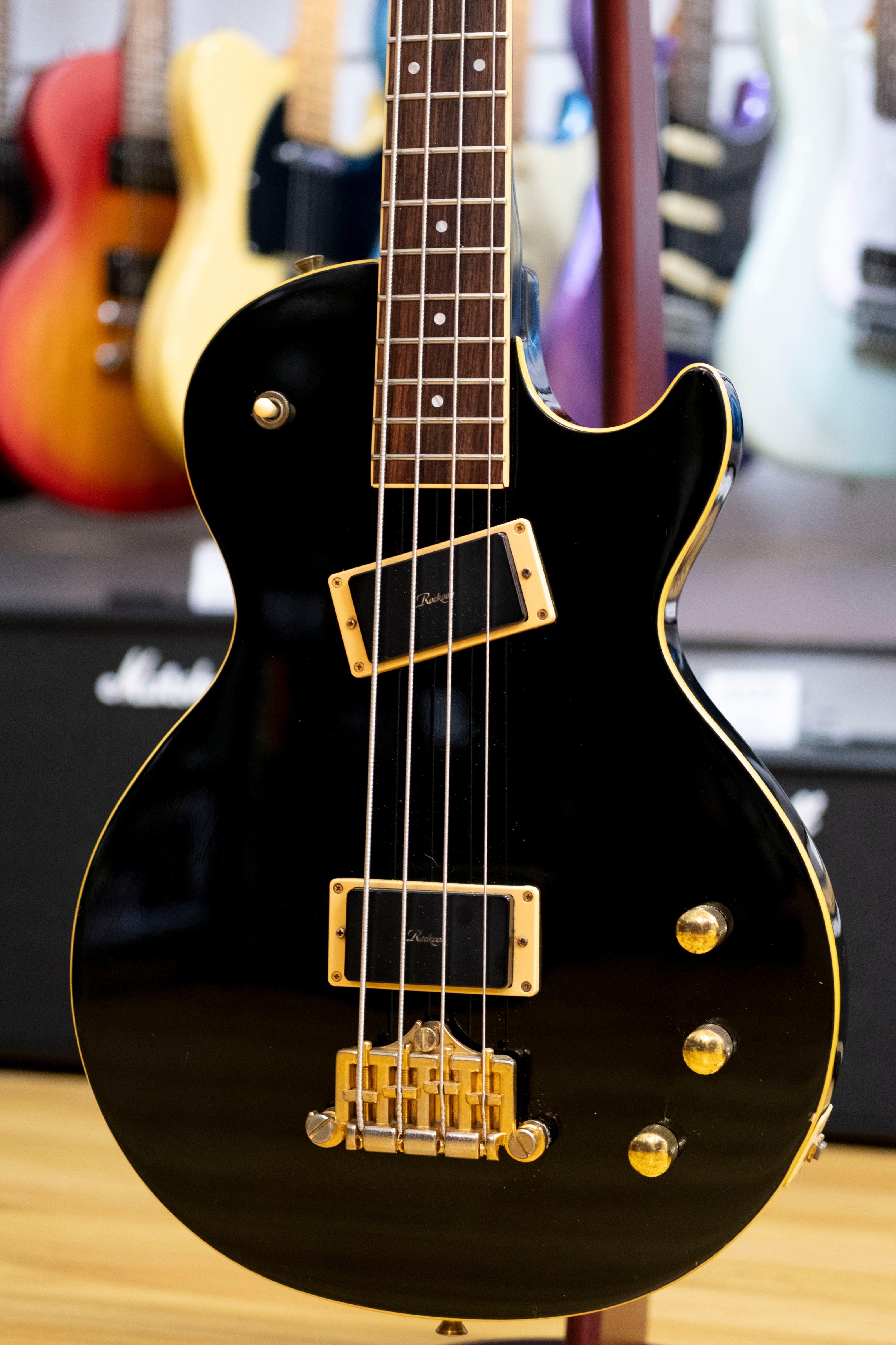 Rockoon by Kawai RCB-69 'LP' Bass Guitar (Black) (Pre-Owned, 1980's MIJ)