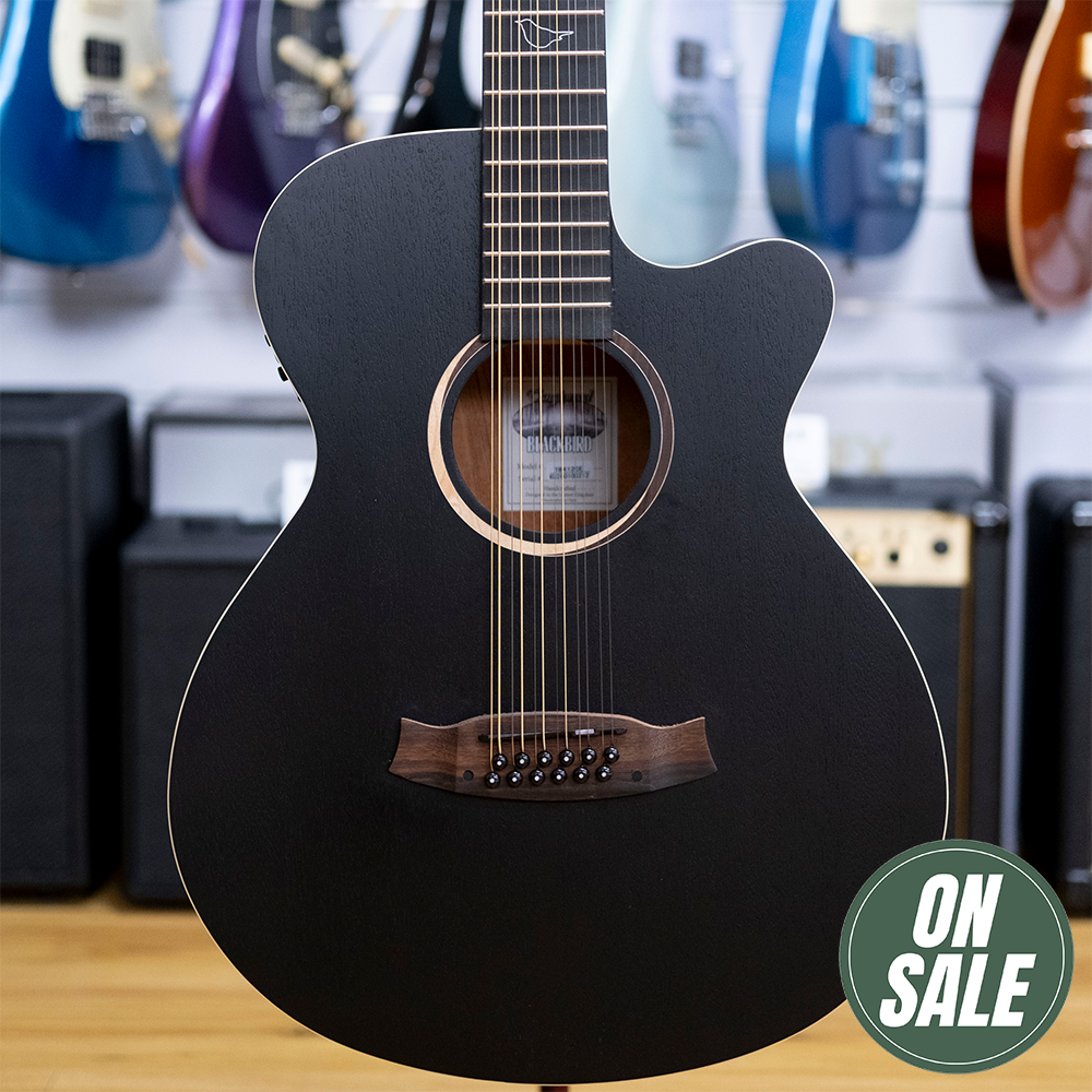 Tanglewood Blackbird Superfolk 12-String Acoustic Electric Guitar (Mahogany)