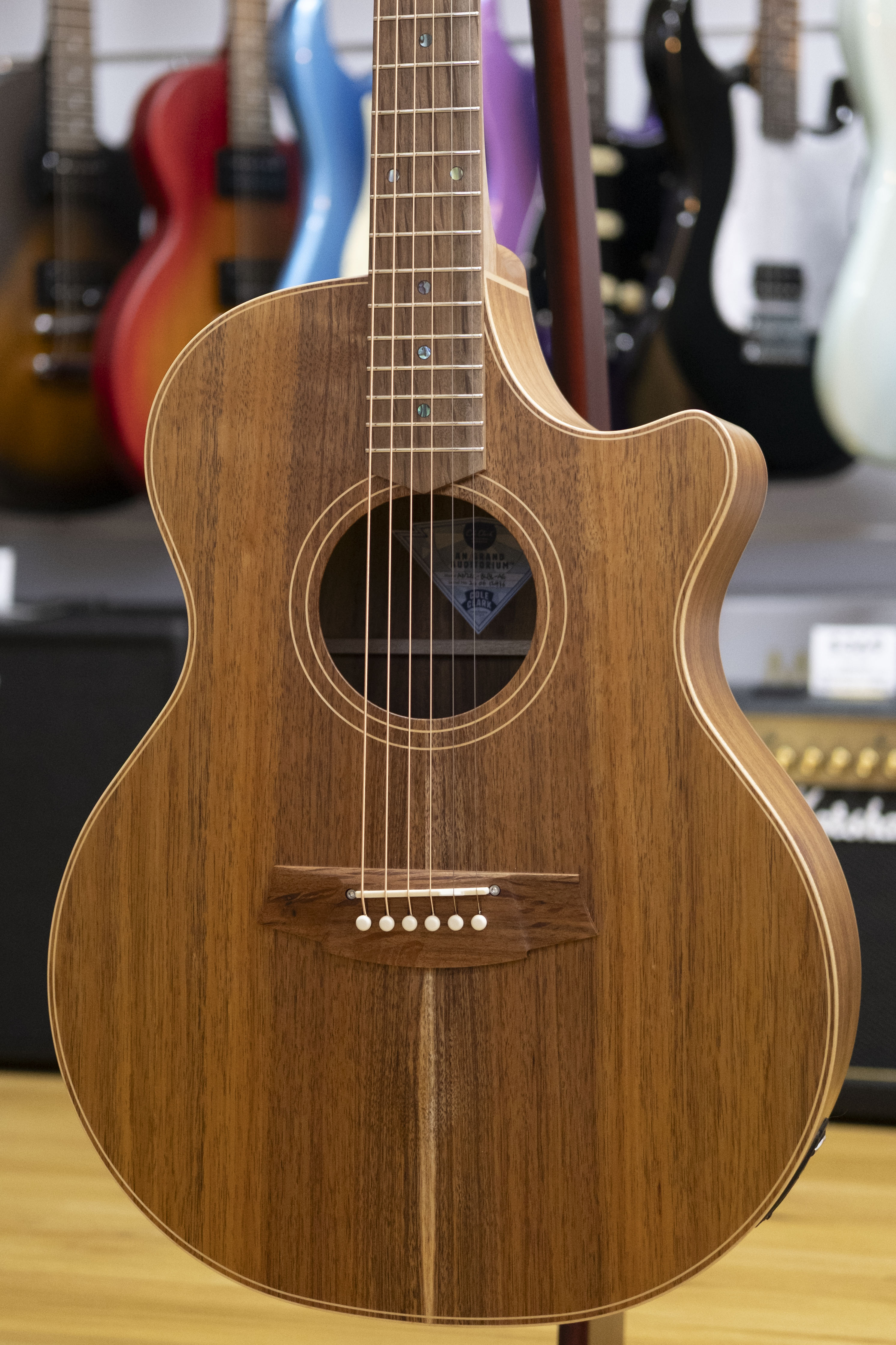 Cole Clark AN2 Angel Acoustic Electric Guitar with Hardcase (All Blackwood)
