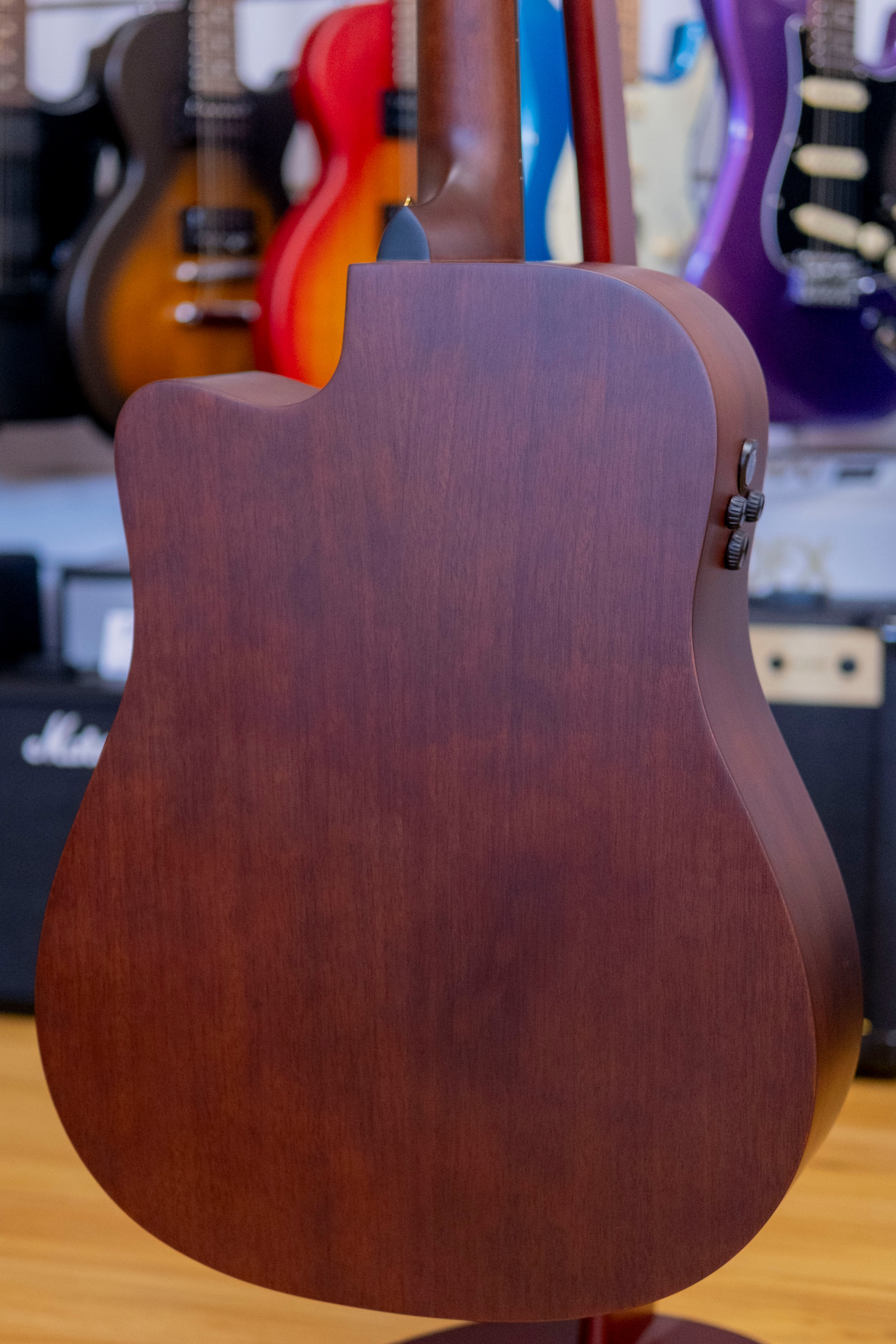 Tanglewood Elemental Dreadnought Acoustic Electric Guitar (Solid Mahogany Top)
