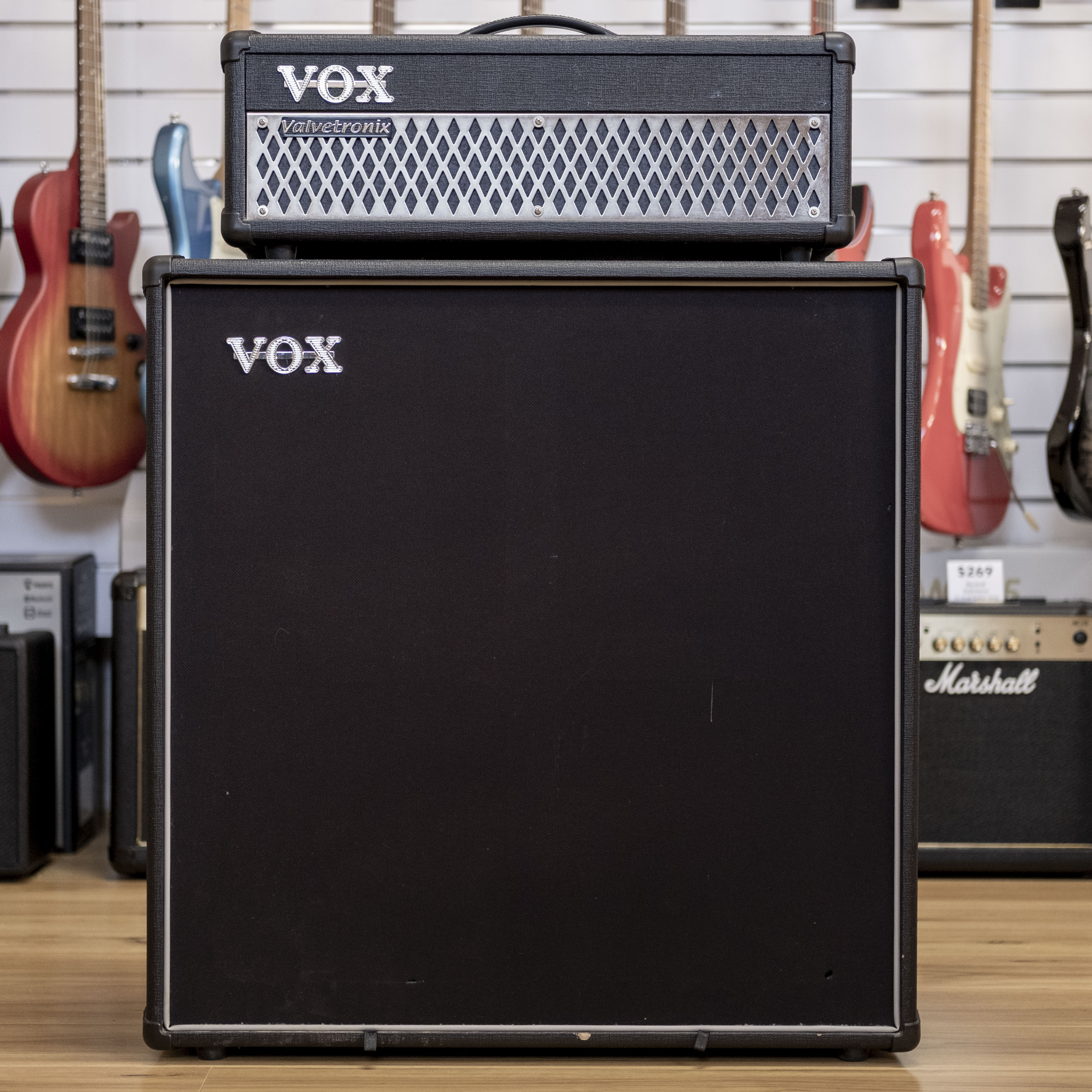 Vox AD100VTH 100-Watt Head and Vox 4x12" Speaker Cabinet with Footswitch (Pre-Owned)
