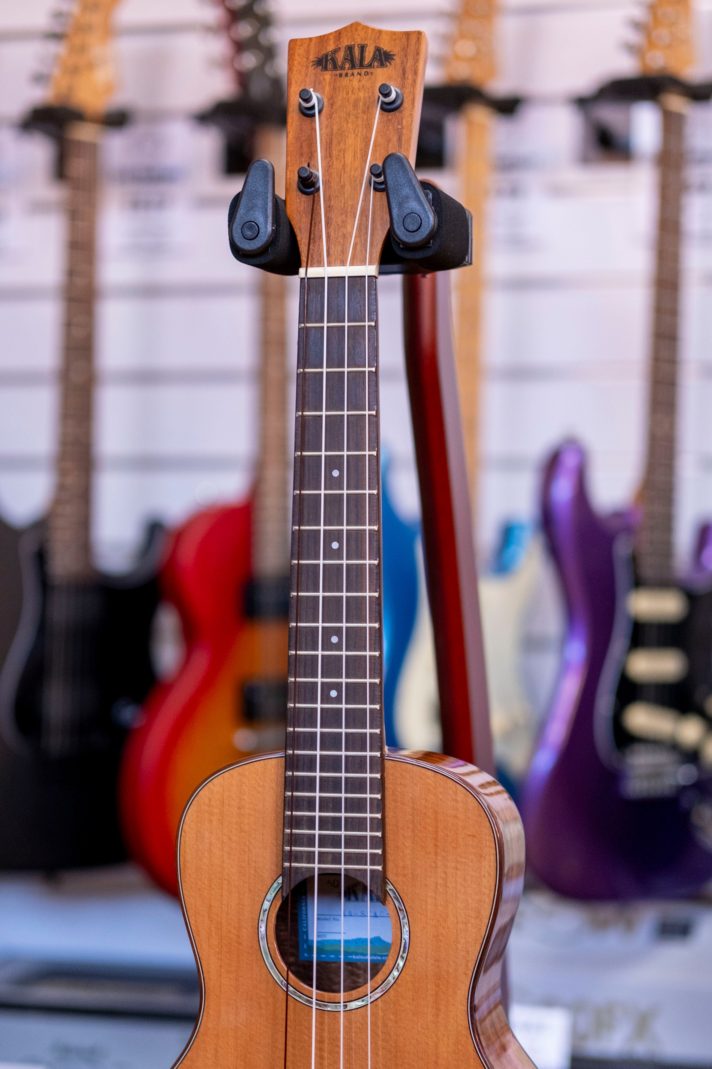 Kala KA-SCAC-C Solid Cedar Concert Ukulele with Mahalo Gig Bag (Pre-Owned)