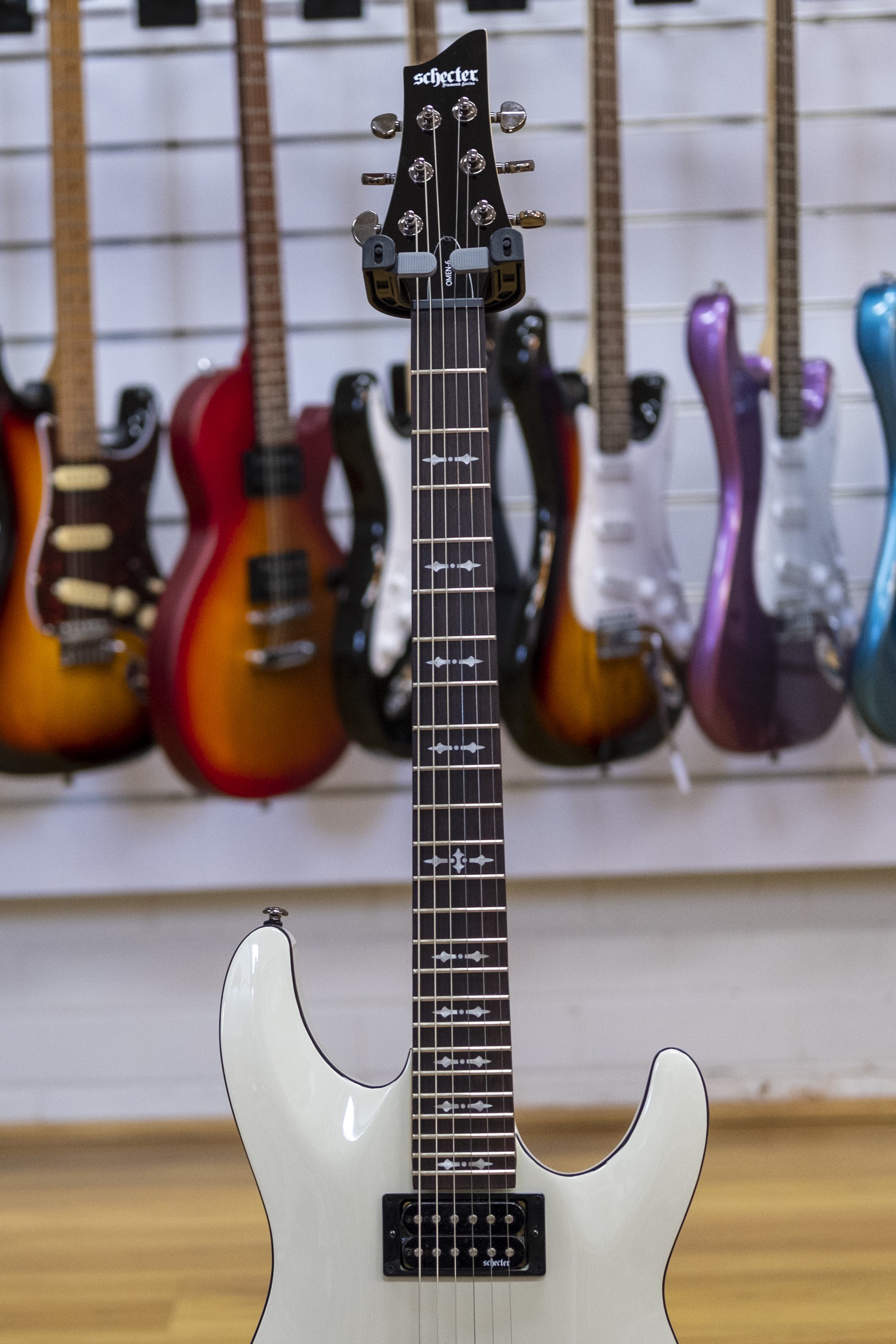 Schecter Omen-6 Electric Guitar (Vintage White)
