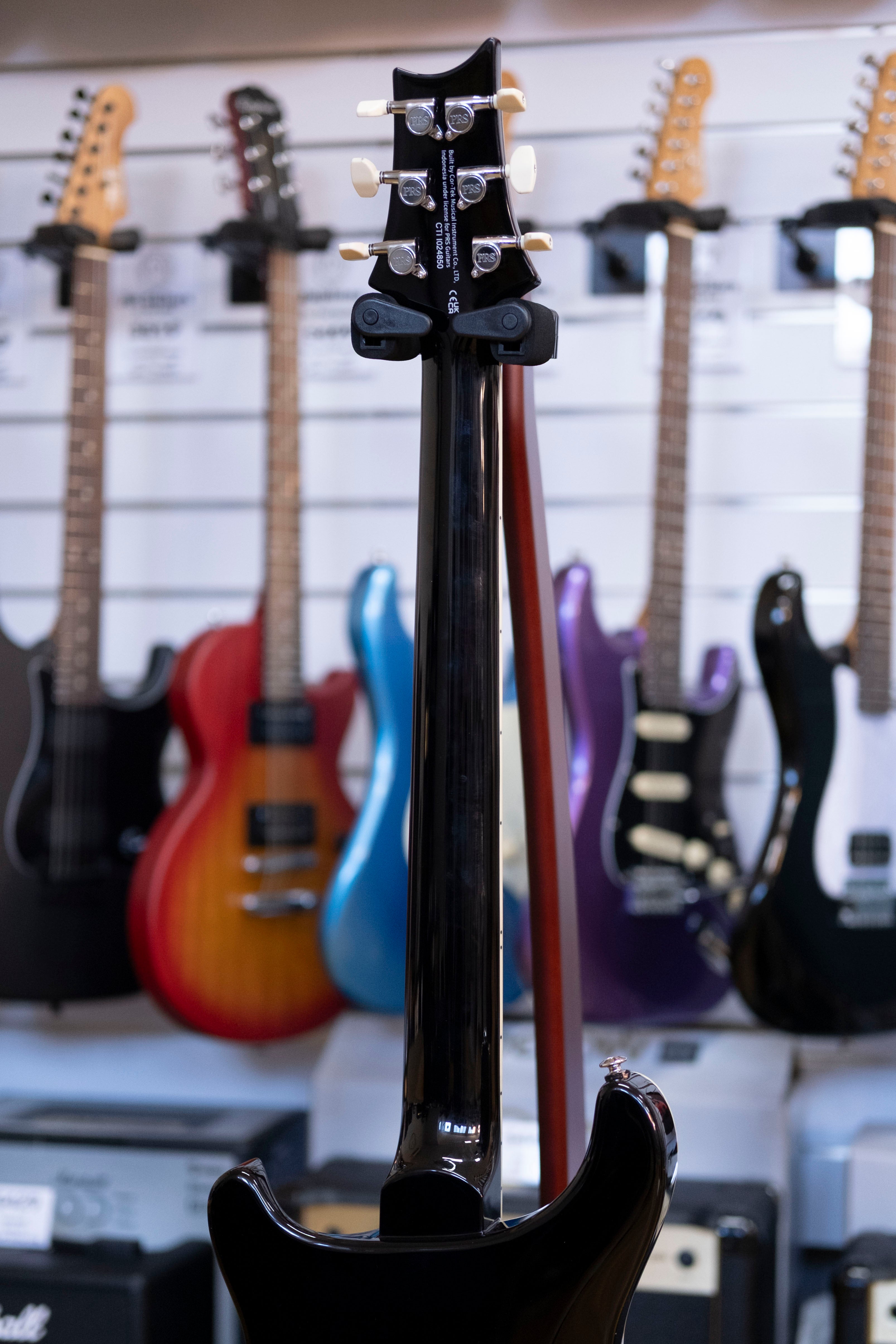 PRS SE Custom 24 Quilt Electric Guitar with Gig Bag (Teal Black)