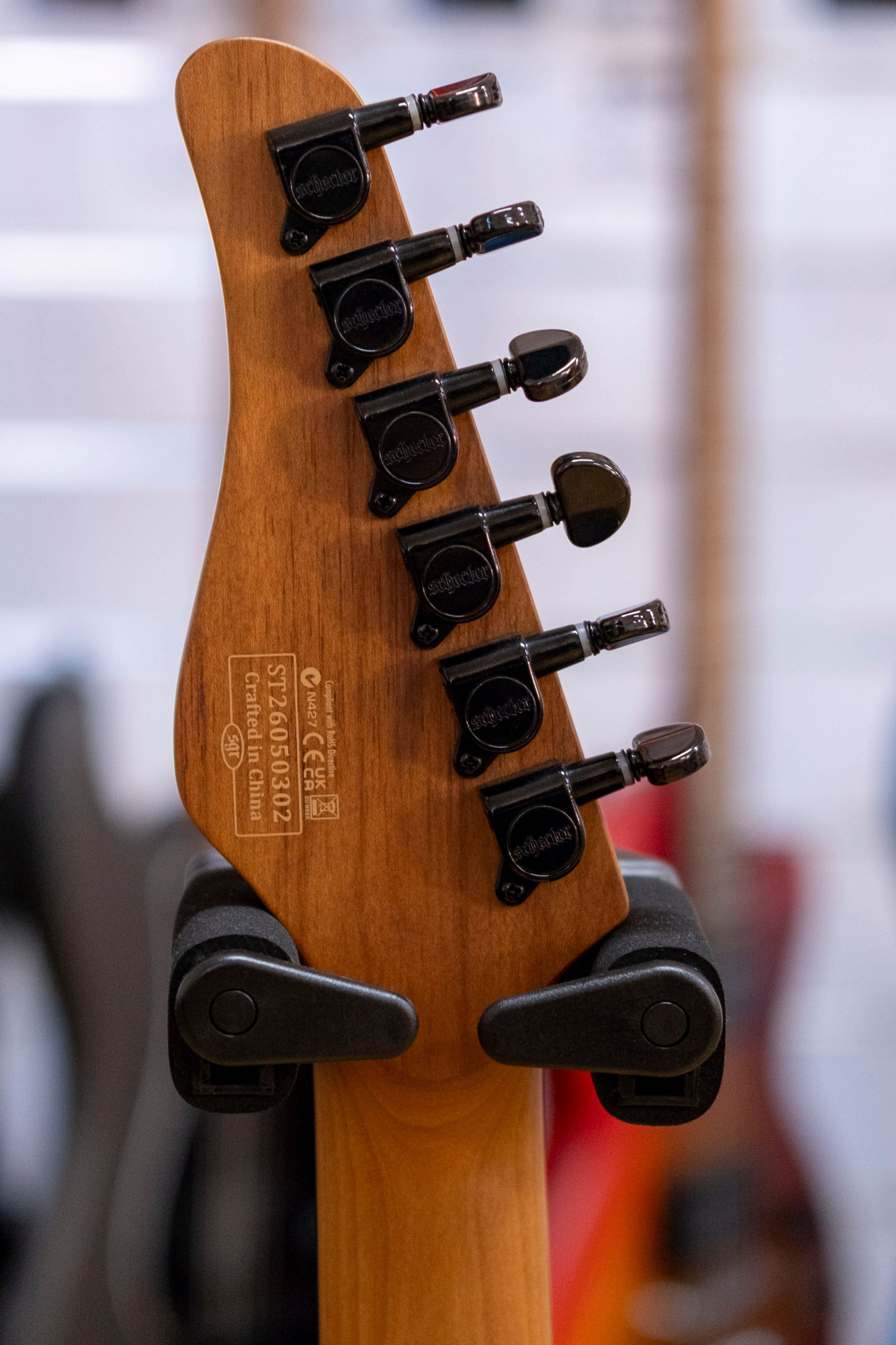 Schecter PT Standard Electric Guitar (Black Fade Burst Burl)