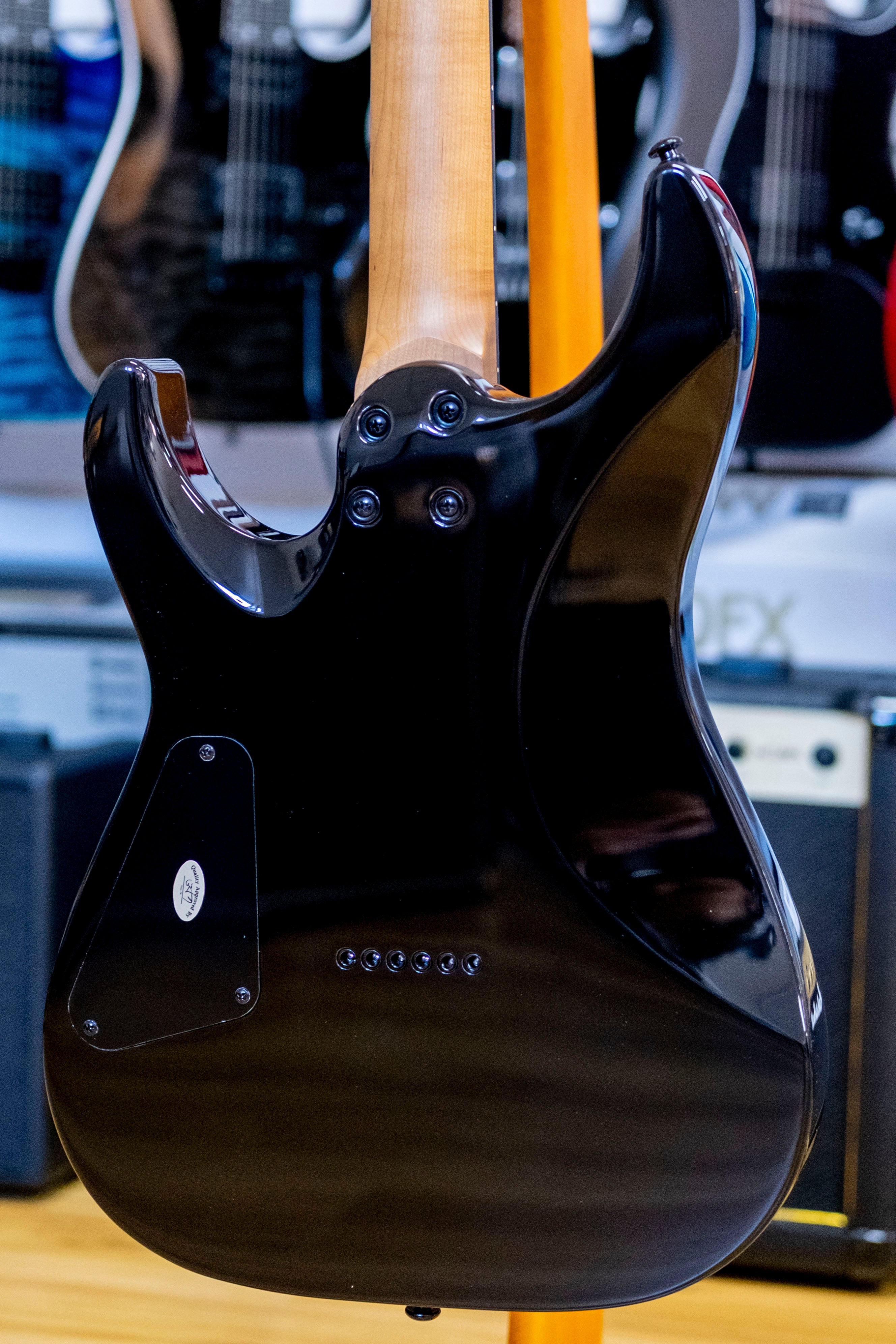 Schecter C-1 Standard Electric Guitar (Black Fade Burst Burl)