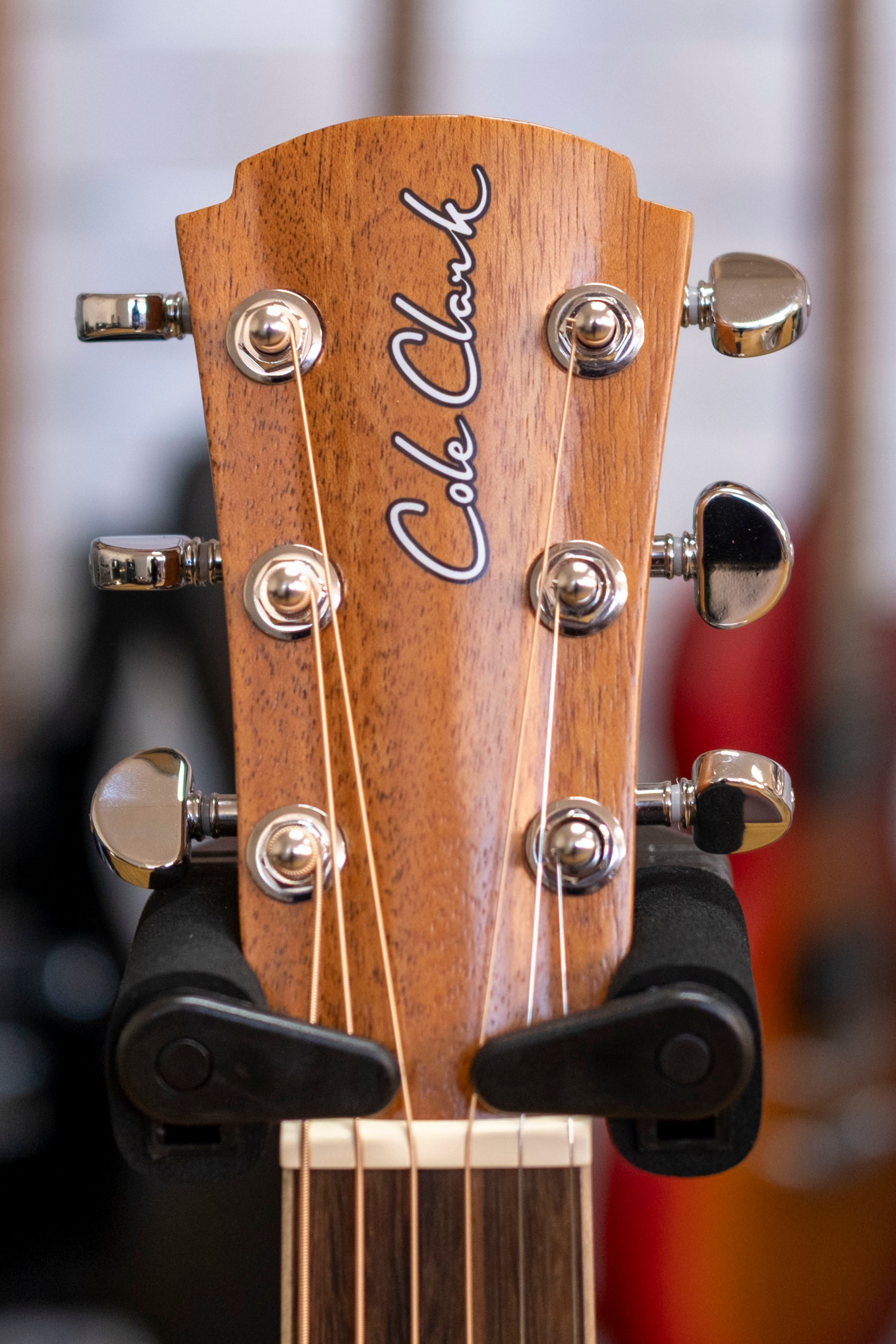 Cole Clark Studio Parlour Acoustic Electric Guitar with Deluxe Gig Bag (All Solid Mahogany)