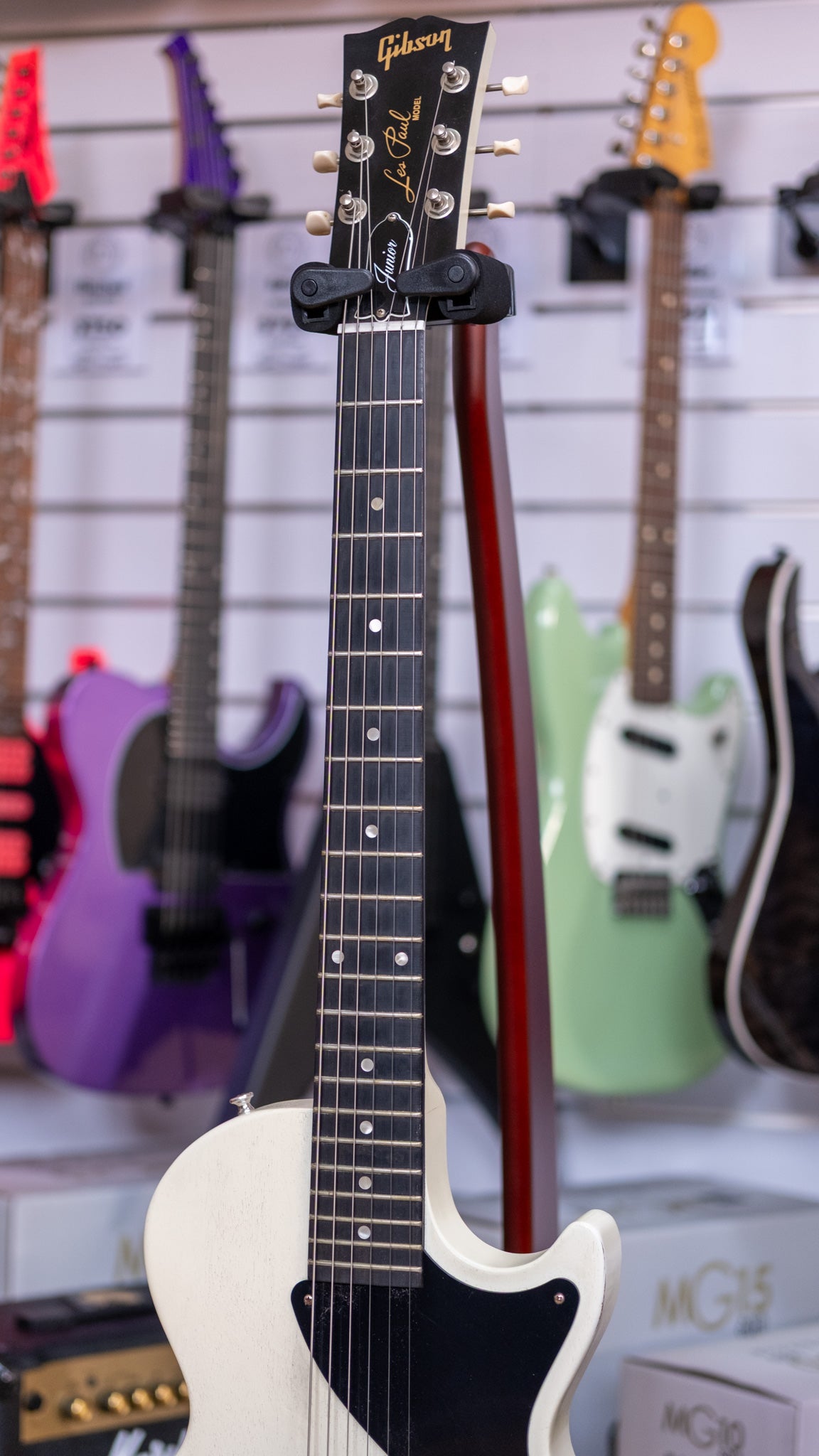 Gibson Les Paul Junior Electric Guitar with Hardcase (Satin White) (Pre-Owned, 2010)