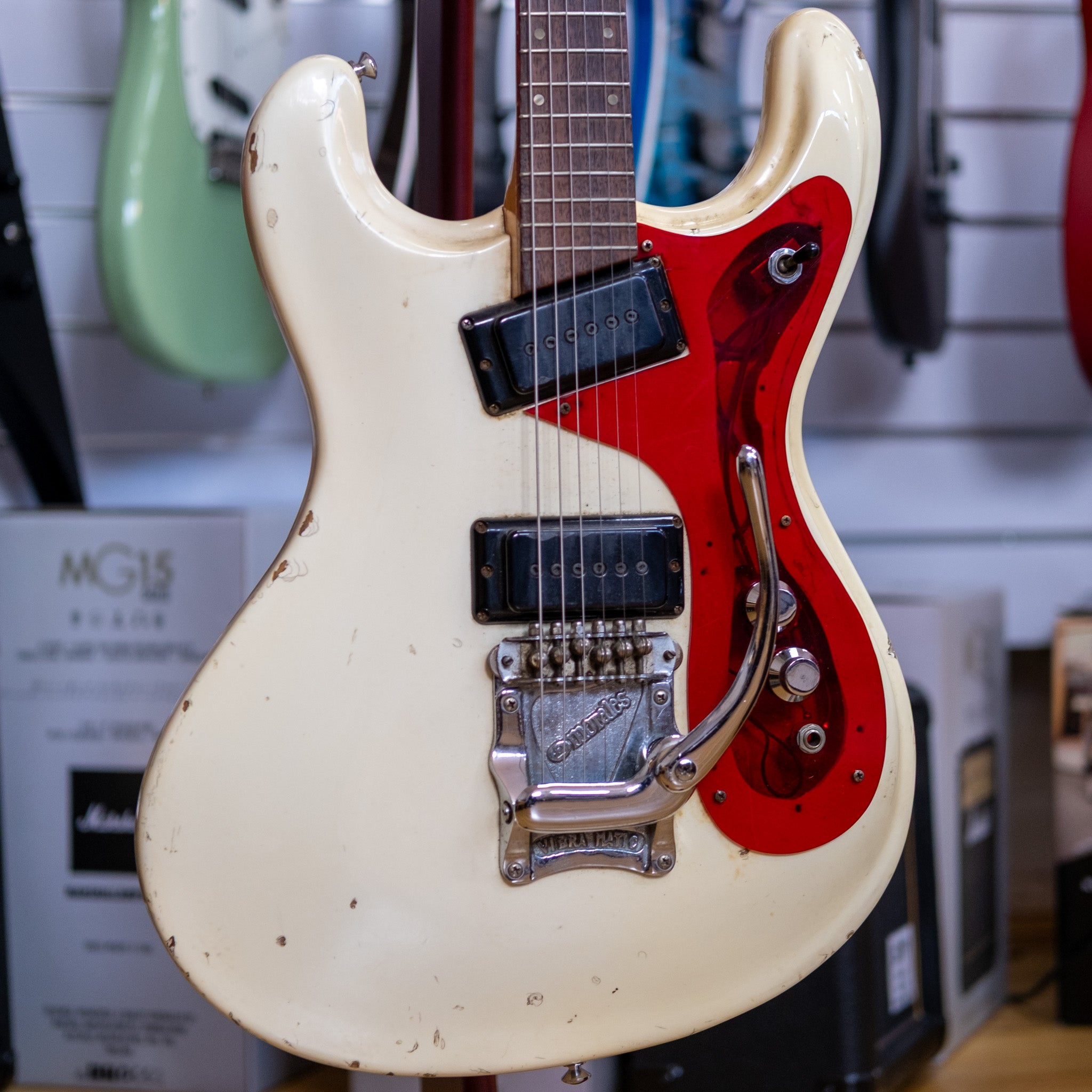 Morales ZES-300 Electric Guitar (White) (Pre-Owned, 1968 MIJ)