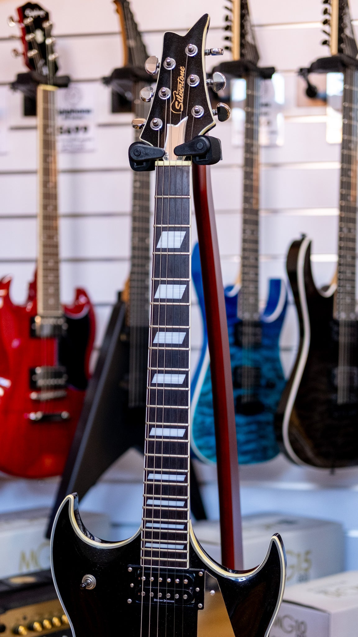 Silvertone PSSN2 Paul Stanley Sovereign Pro Electric Guitar (Metallic Black) (Pre-Owned)