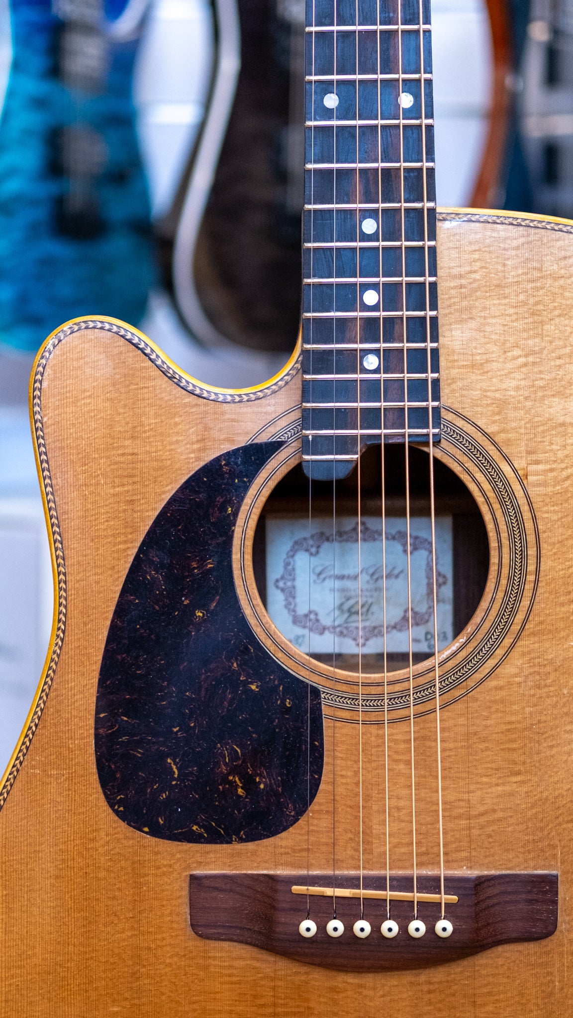 Gerard Gilet Left Handed Dreadnought Acoustic Electric Guitar (Pre-Owned, 1987)