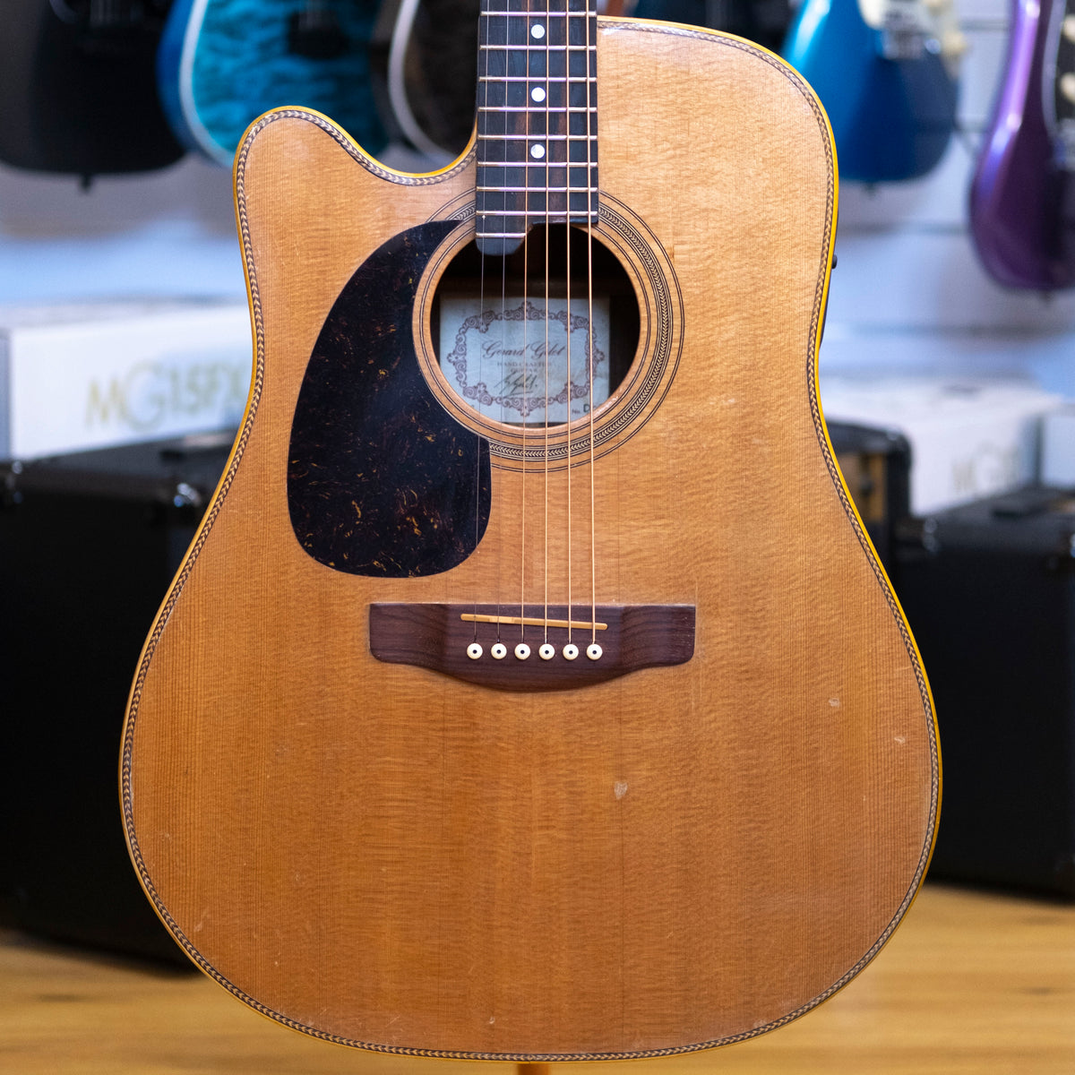 Gerard Gilet Left Handed Dreadnought Acoustic Electric Guitar (Pre-Owned, 1987)