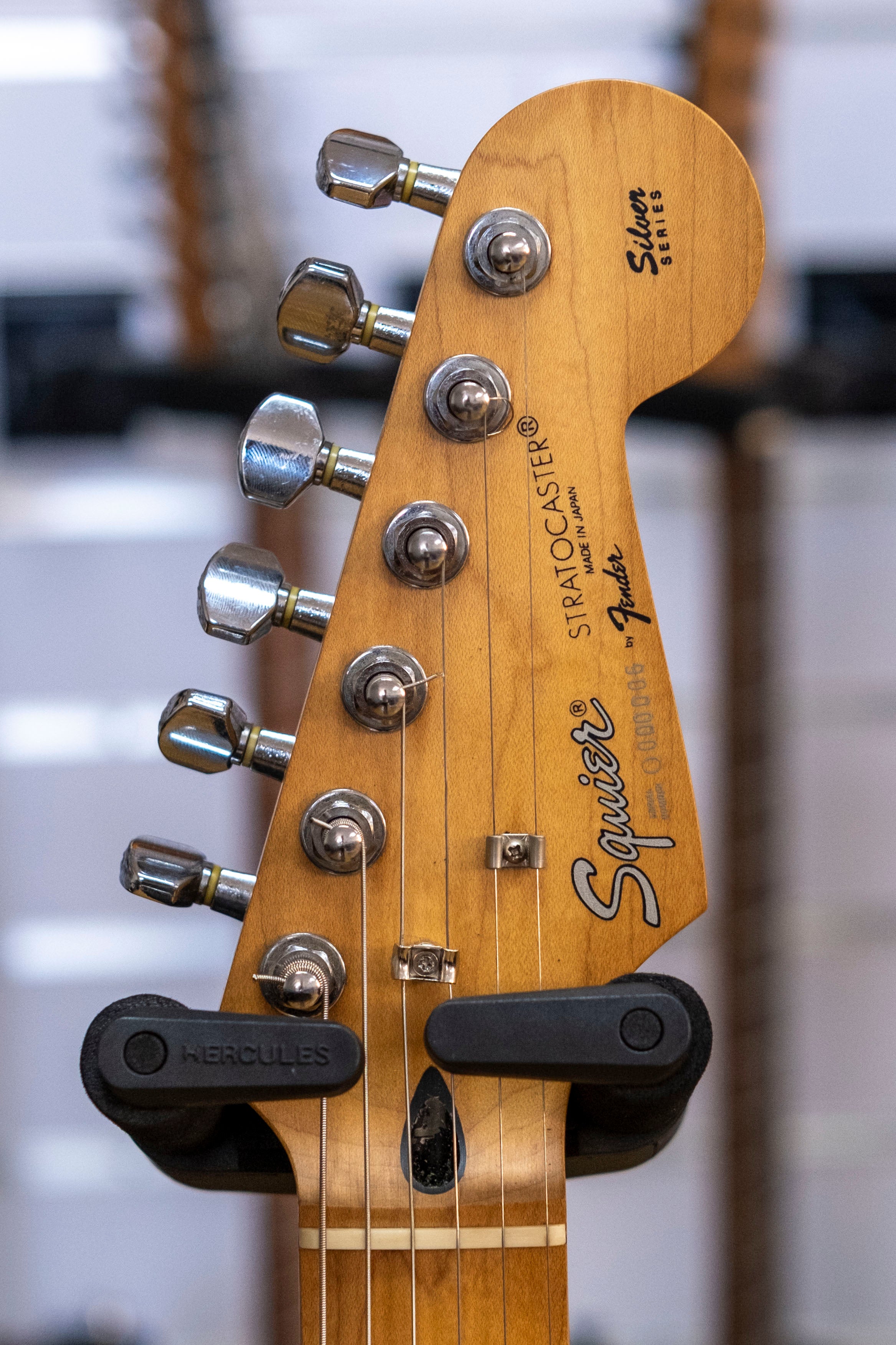 1994 Squier by Fender Silver Series Stratocaster (3-Tone Sunburst)