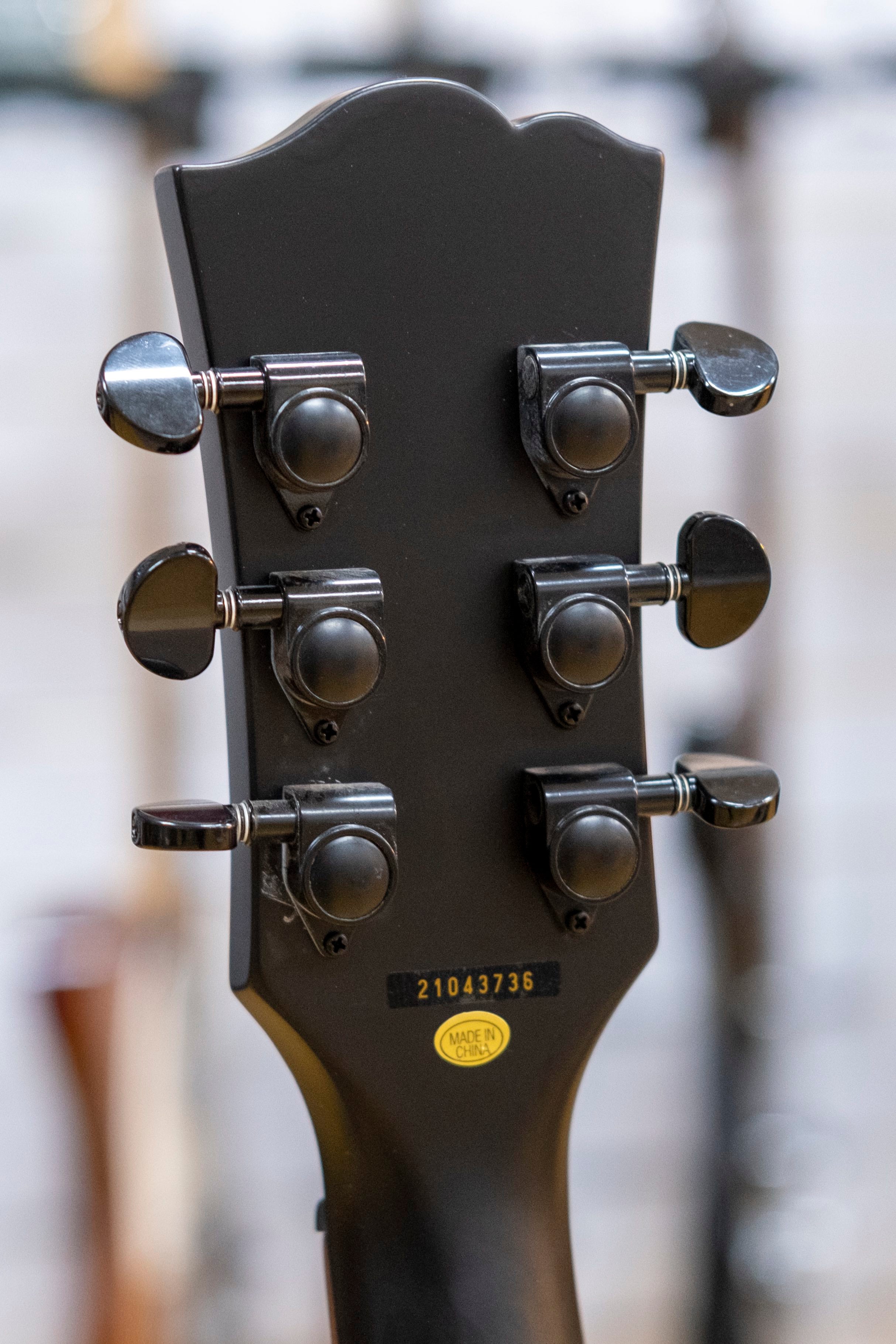SX LEE3S Stealth 'LP' Style Electric Guitar (Satin Black)