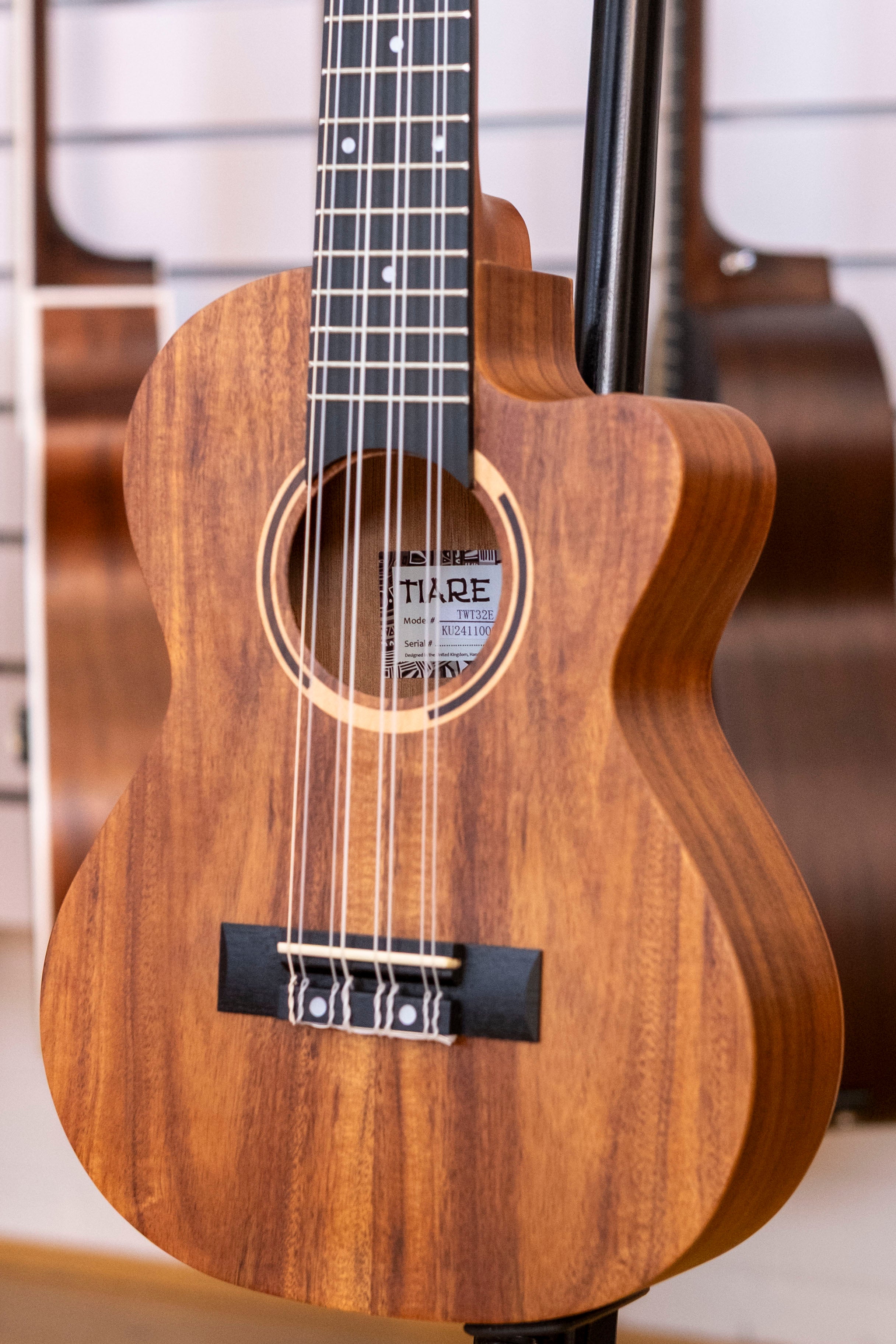 Tanglewood Tiare Series 8-String Electric Tenor Ukulele (Koa)
