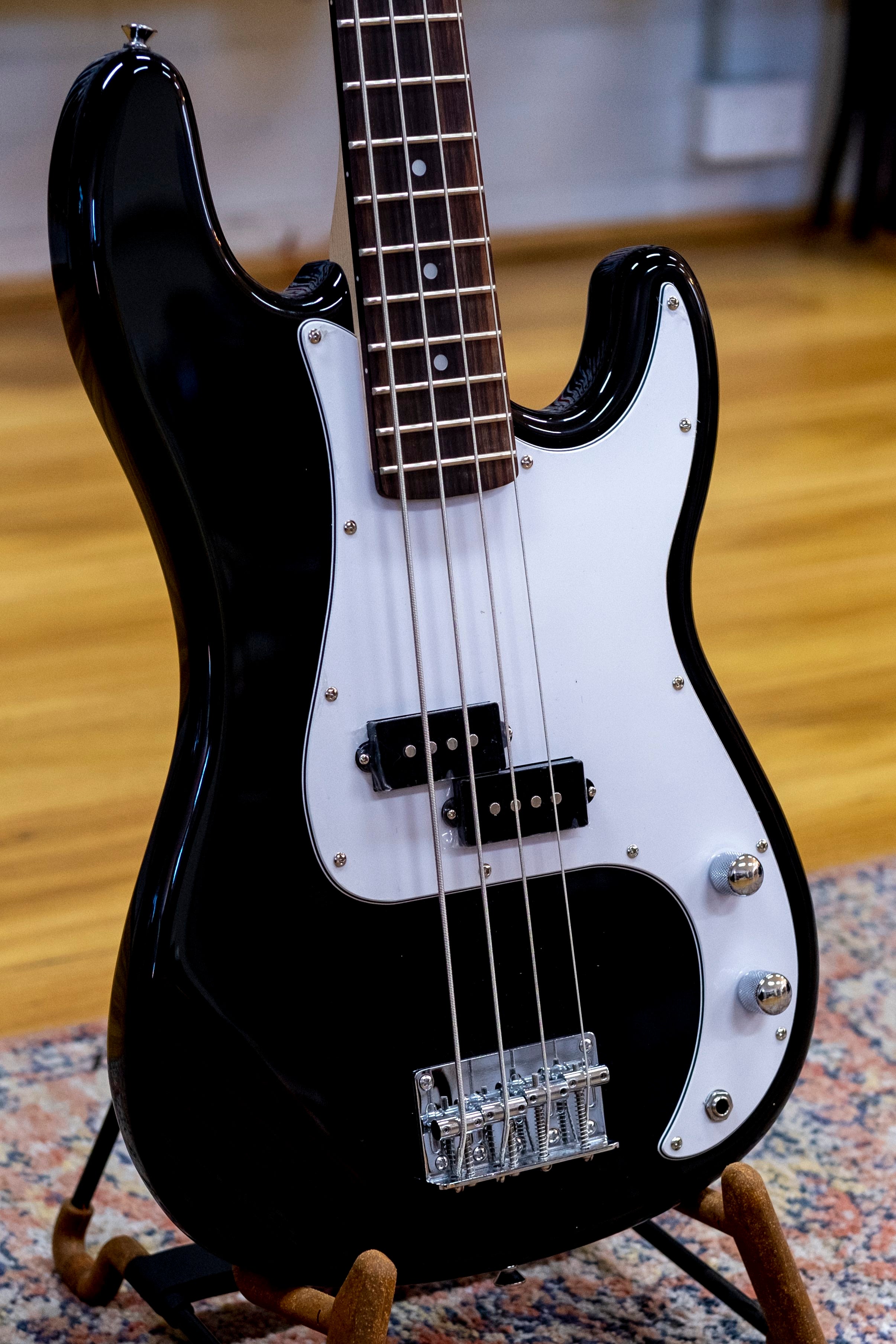 SX SB2 Bass Guitar Kit (Black)