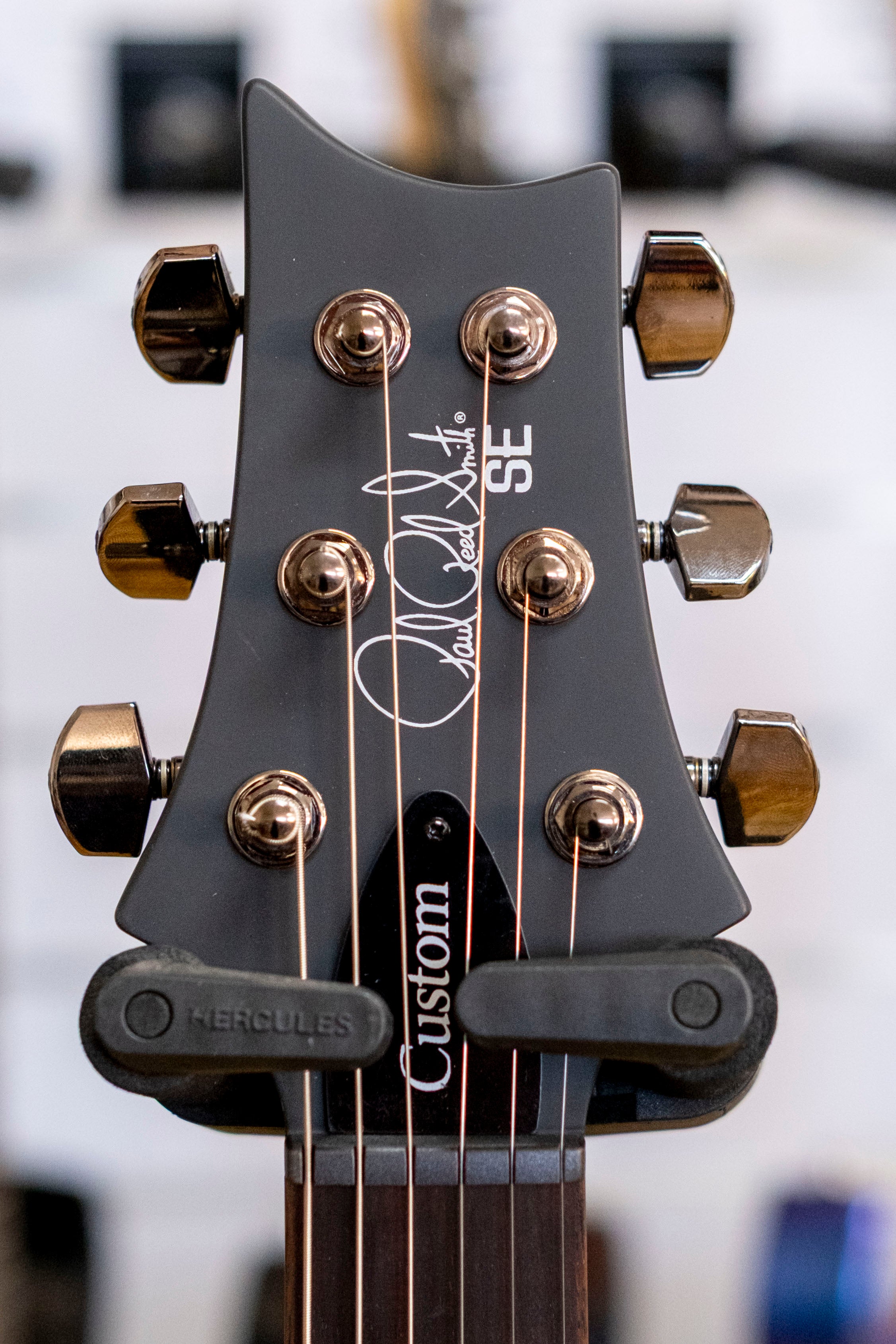 PRS SE Custom 24-08 Limited Edition Poplar Burl Electric Guitar (Charcoal Cherry Midnight Burst)