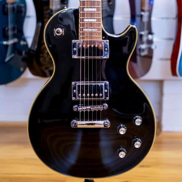 Blitz by Aria Pro II Les Paul Custom Electric Guitar (Black