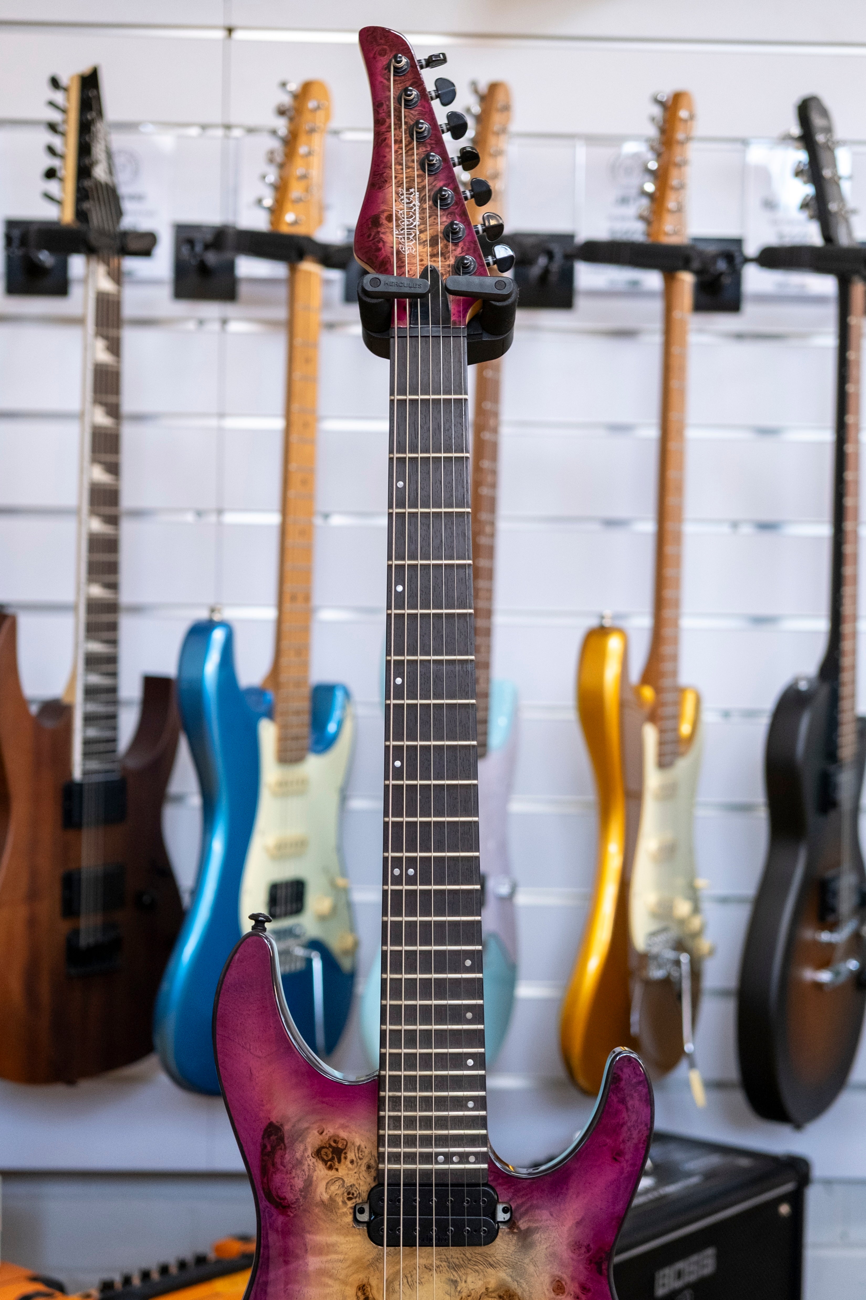 Schecter C-7 Pro Electric Guitar (Aurora Burst)