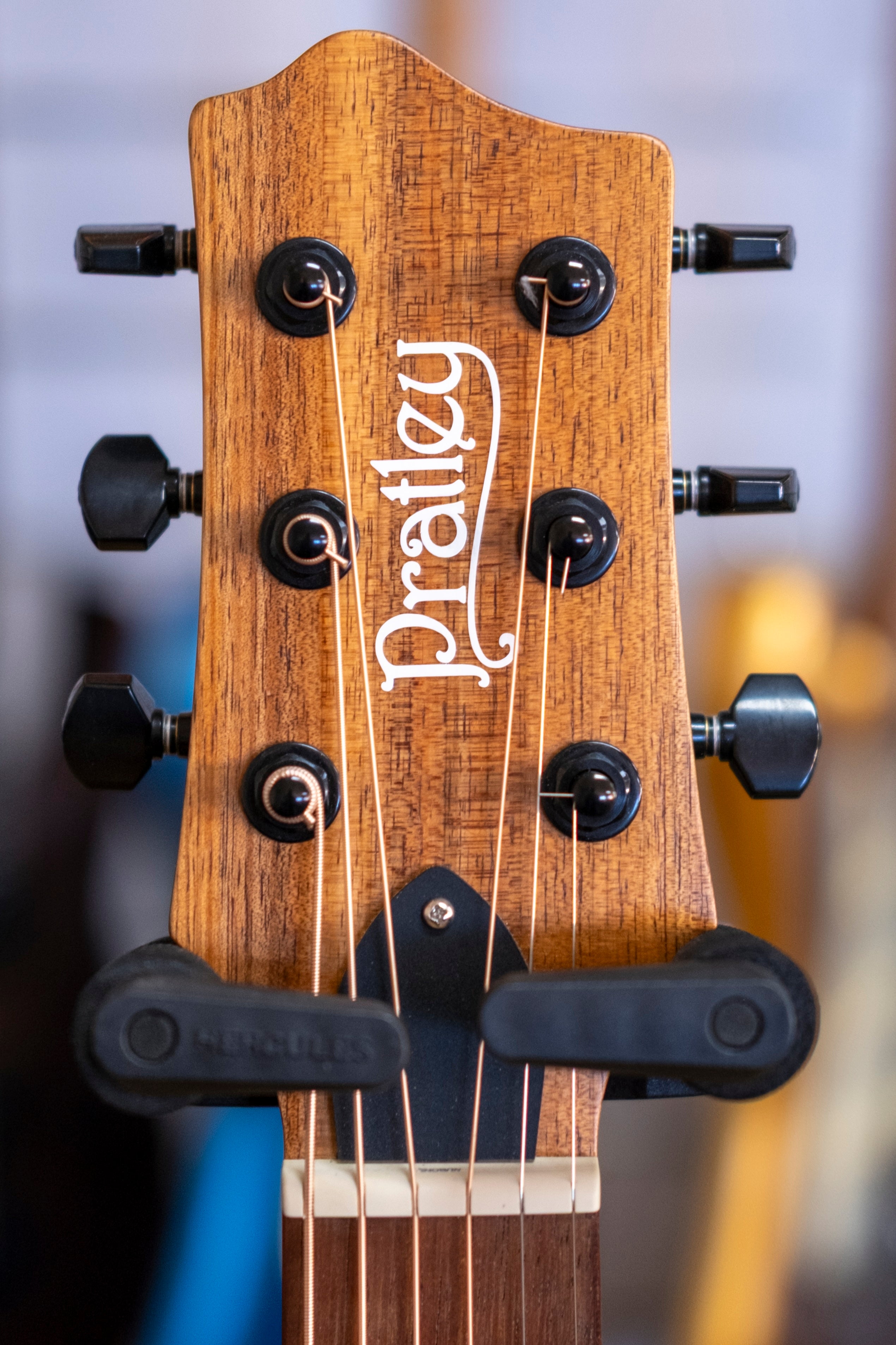 Pratley Classic Series Mini OM Acoustic Electric Guitar (All Solid Blackwood)