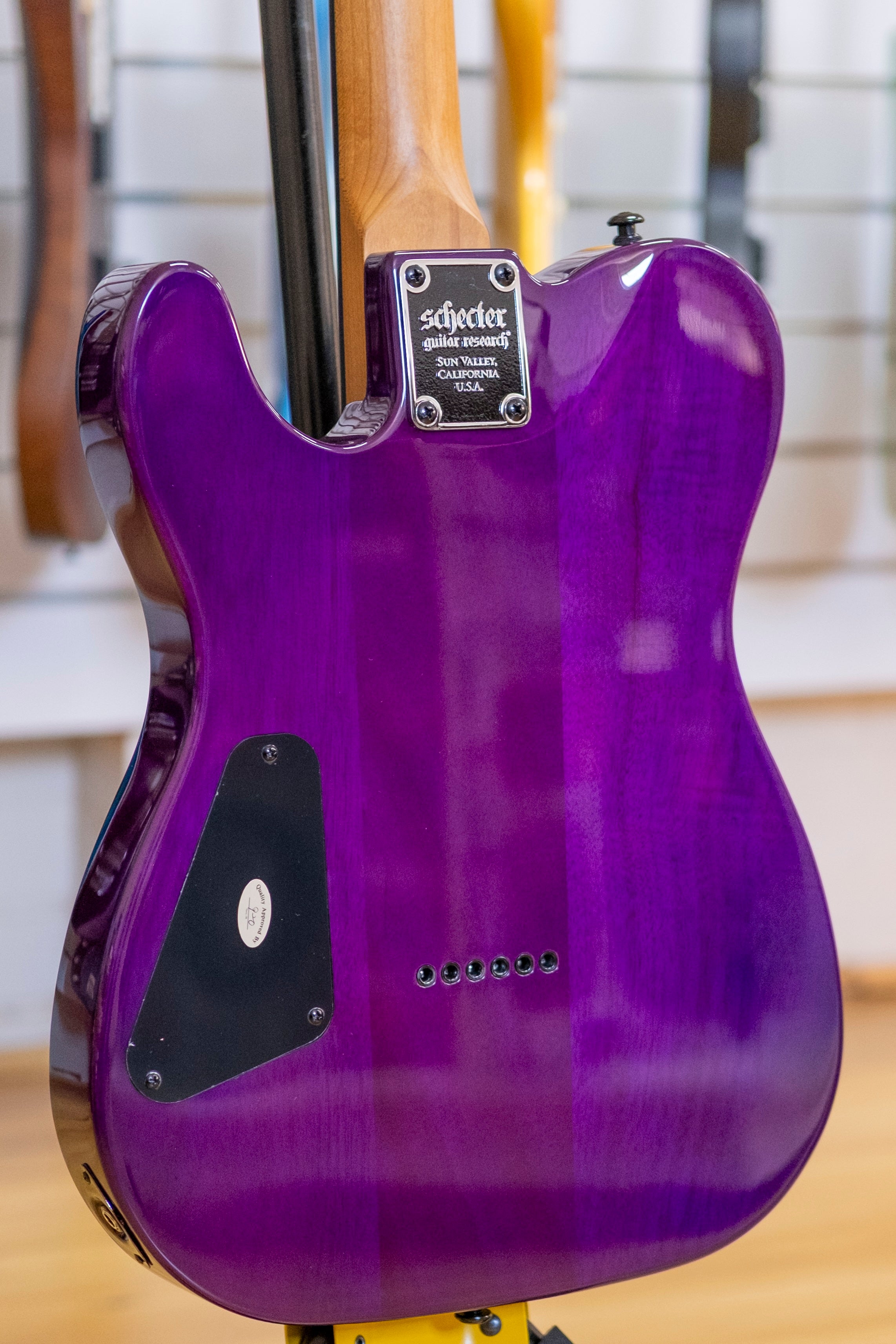 Schecter PT Standard Electric Guitar (Purple Burst Burl)