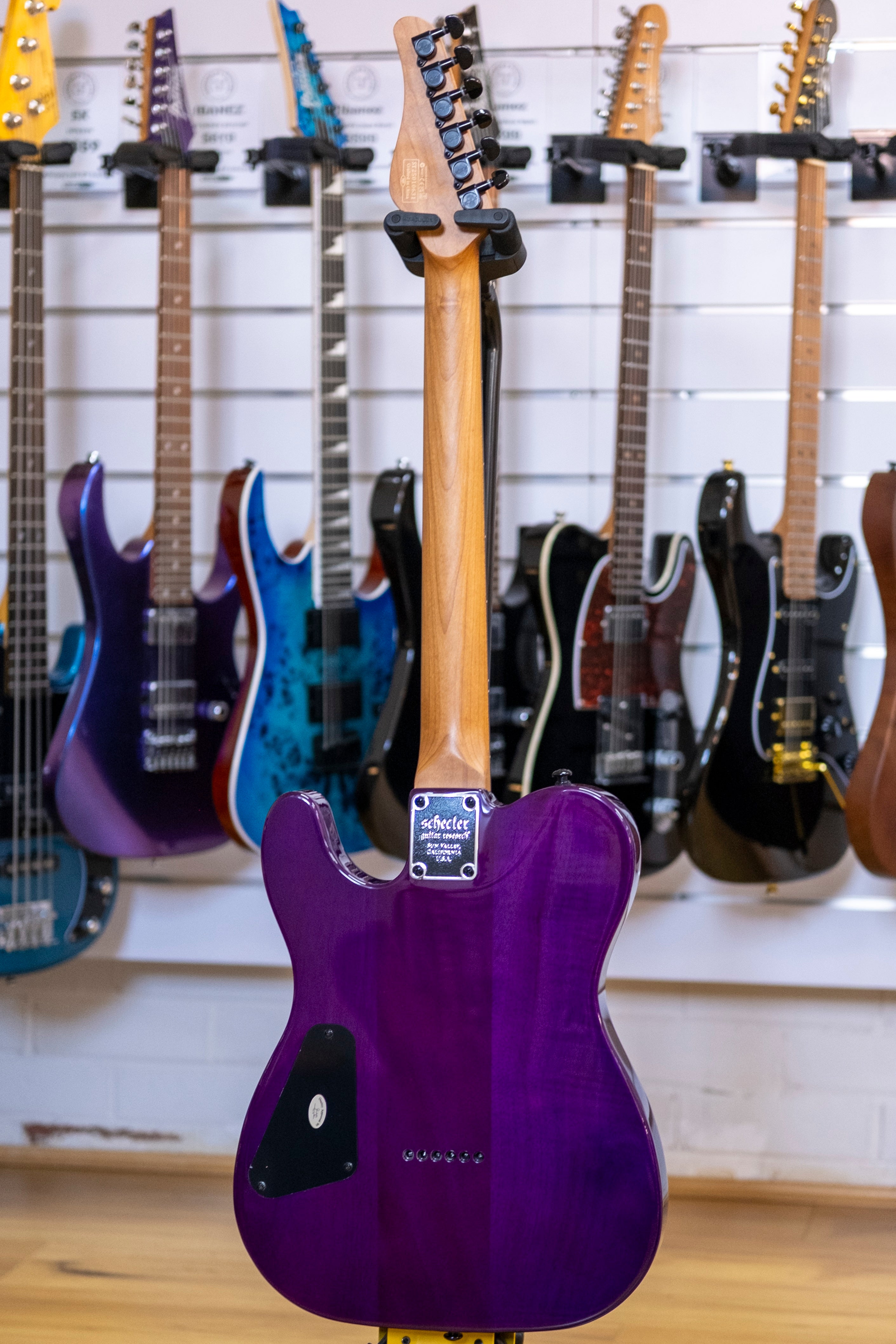 Schecter PT Standard Electric Guitar (Purple Burst Burl)