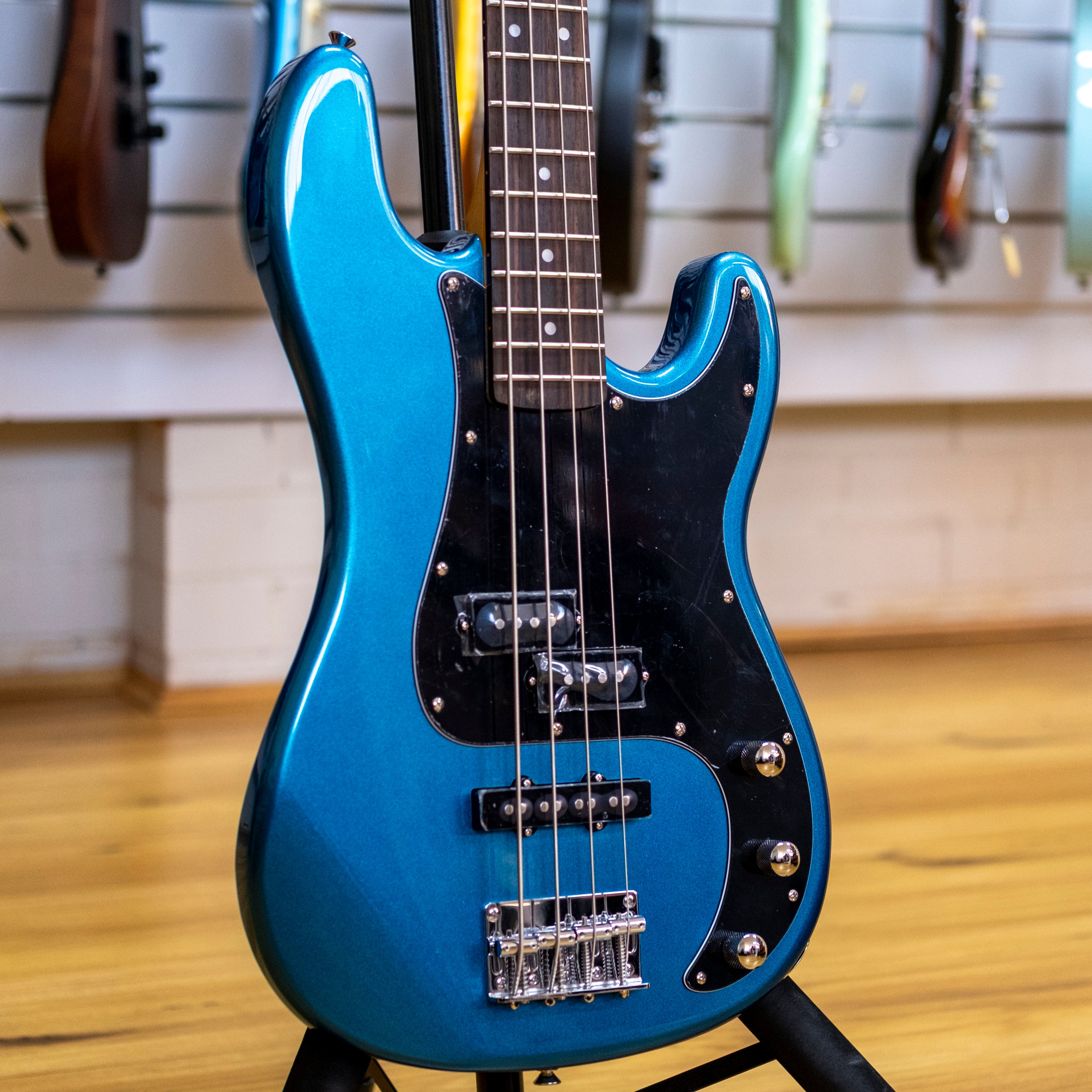 SX VTG Series P&J 4-String Bass Guitar (Lake Placid Blue)