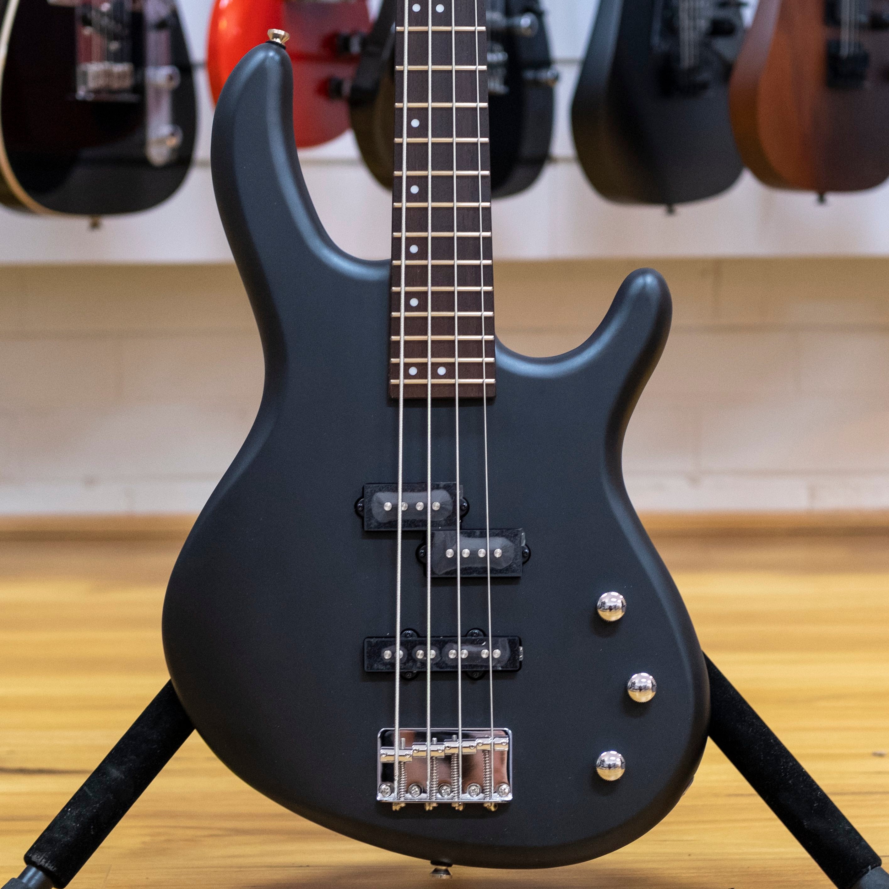 Cort Action PJ Bass Guitar (Open Pore Black)