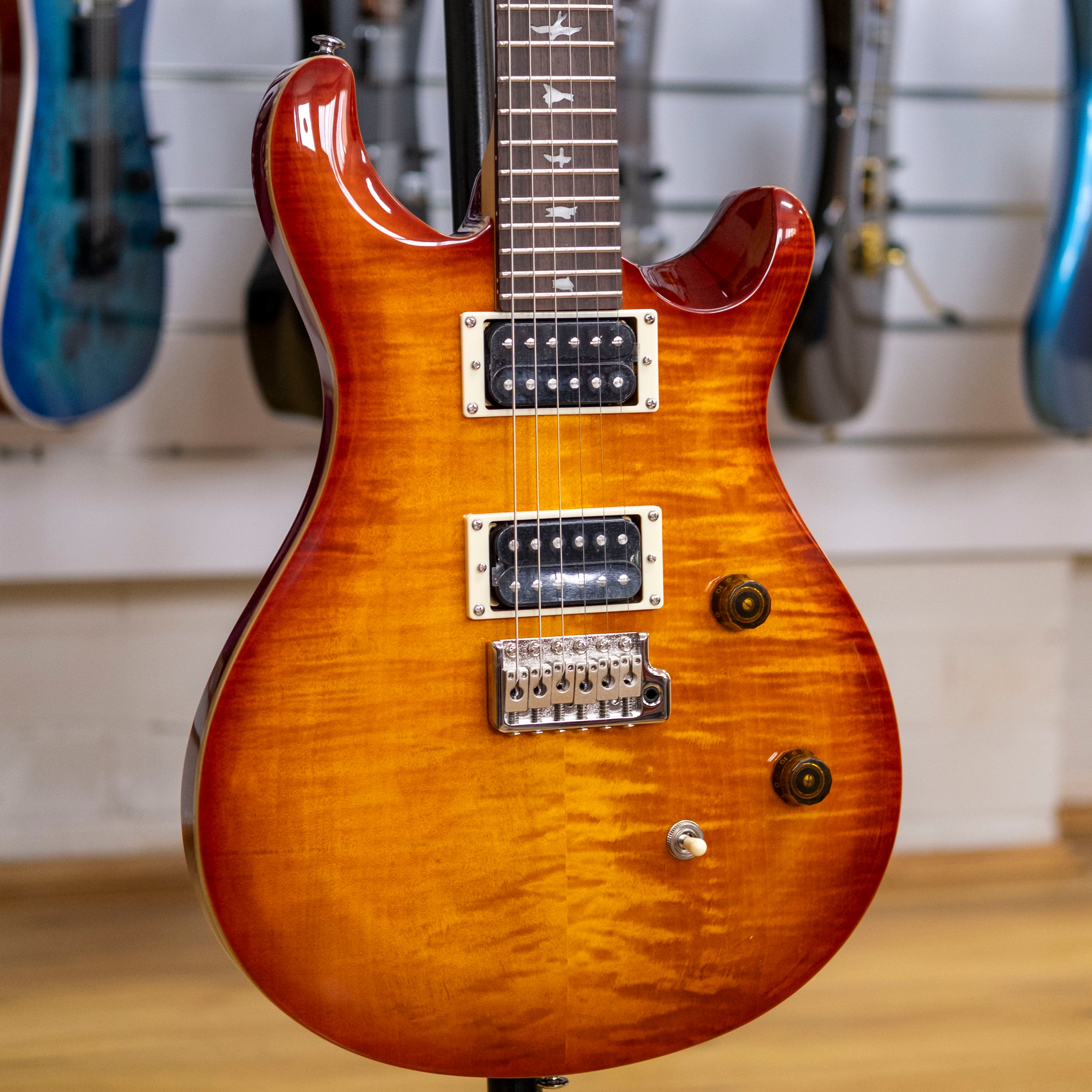 PRS SE CE24 Maple Top Electric Guitar with Gig Bag (Vintage Sunburst)