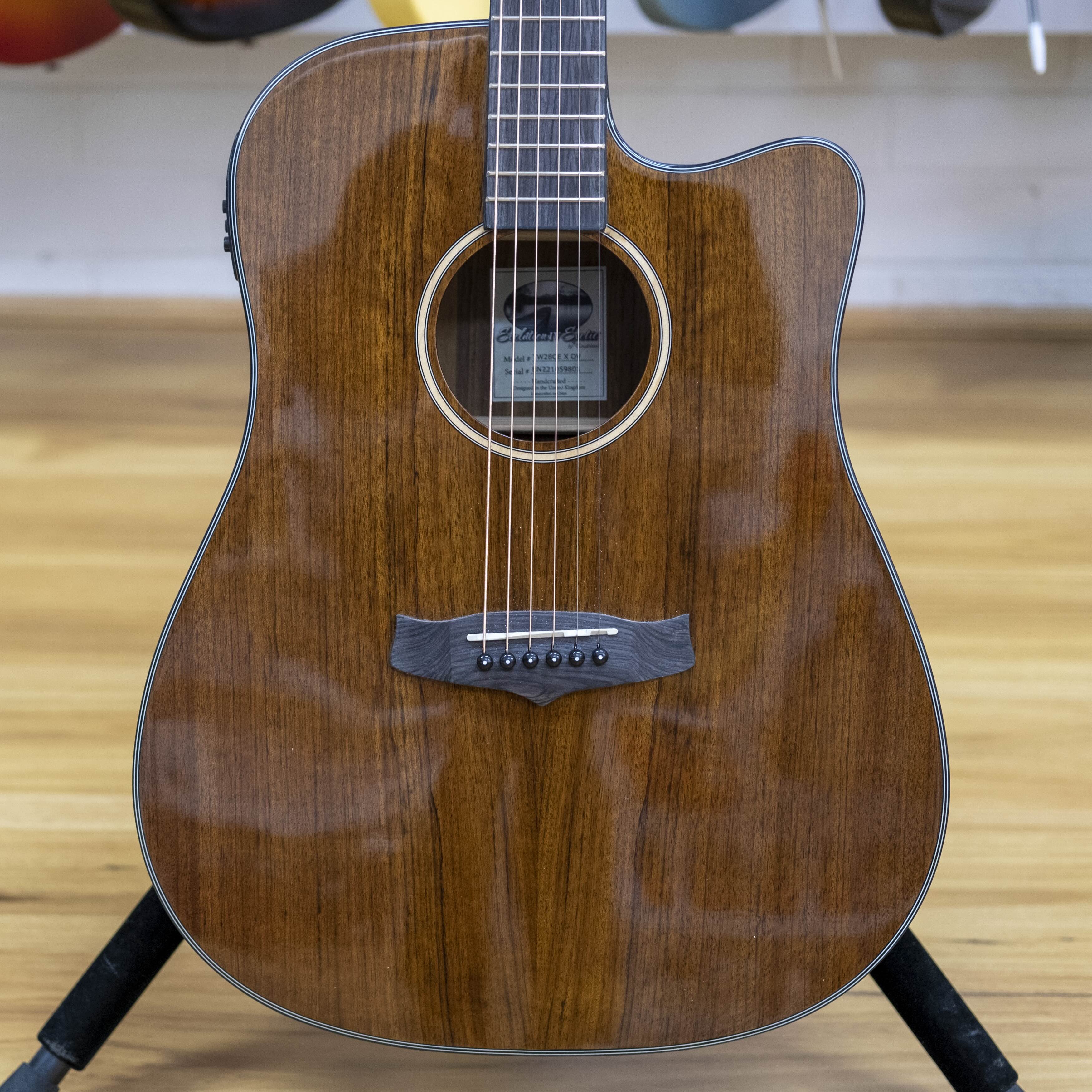 Tanglewood Winterleaf Exotic Dreadnought Acoustic Electric Guitar (Ovangkol)