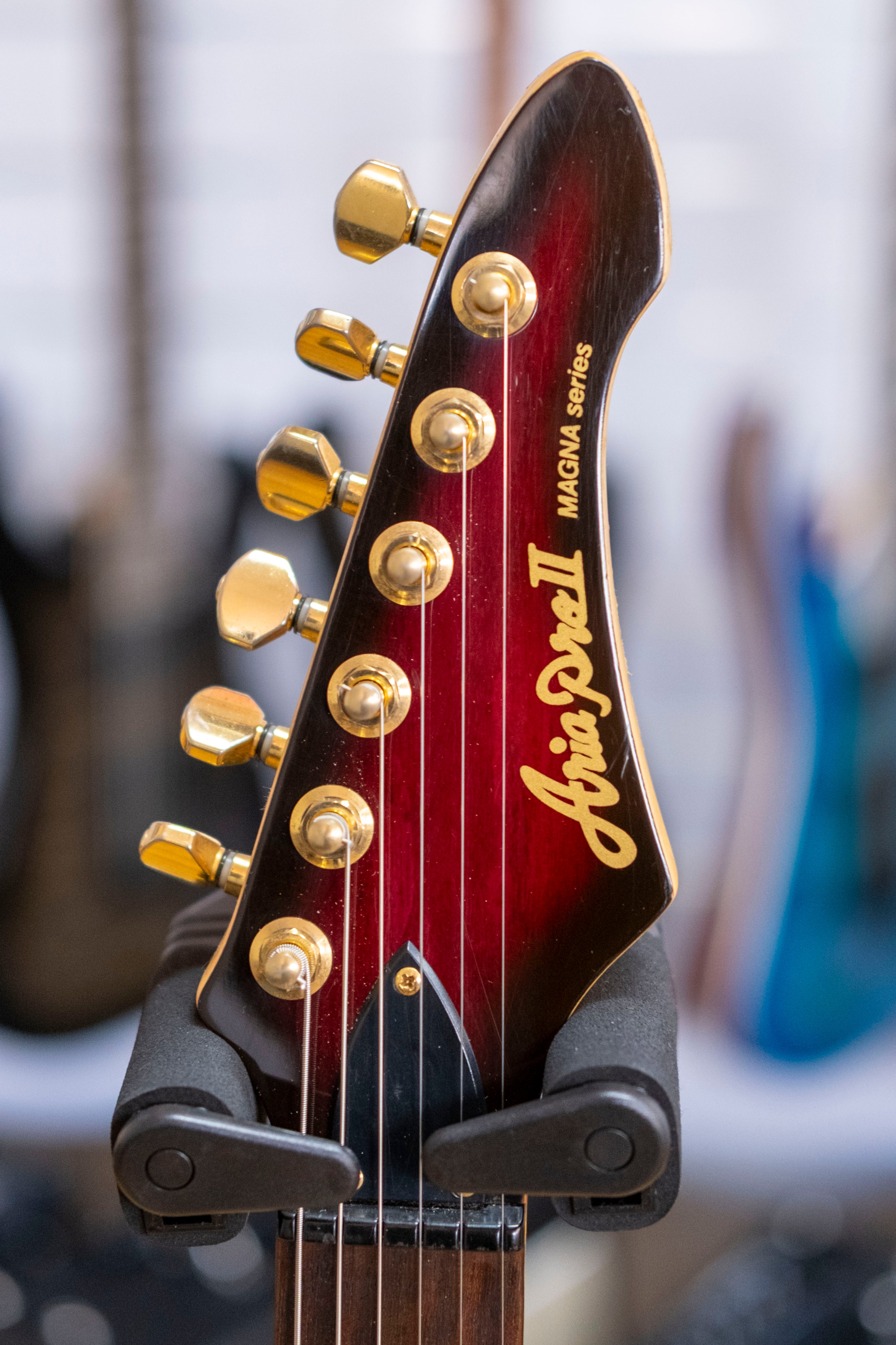 1990's Aria Pro II Magna Series Electric Guitar (Purple Burst)