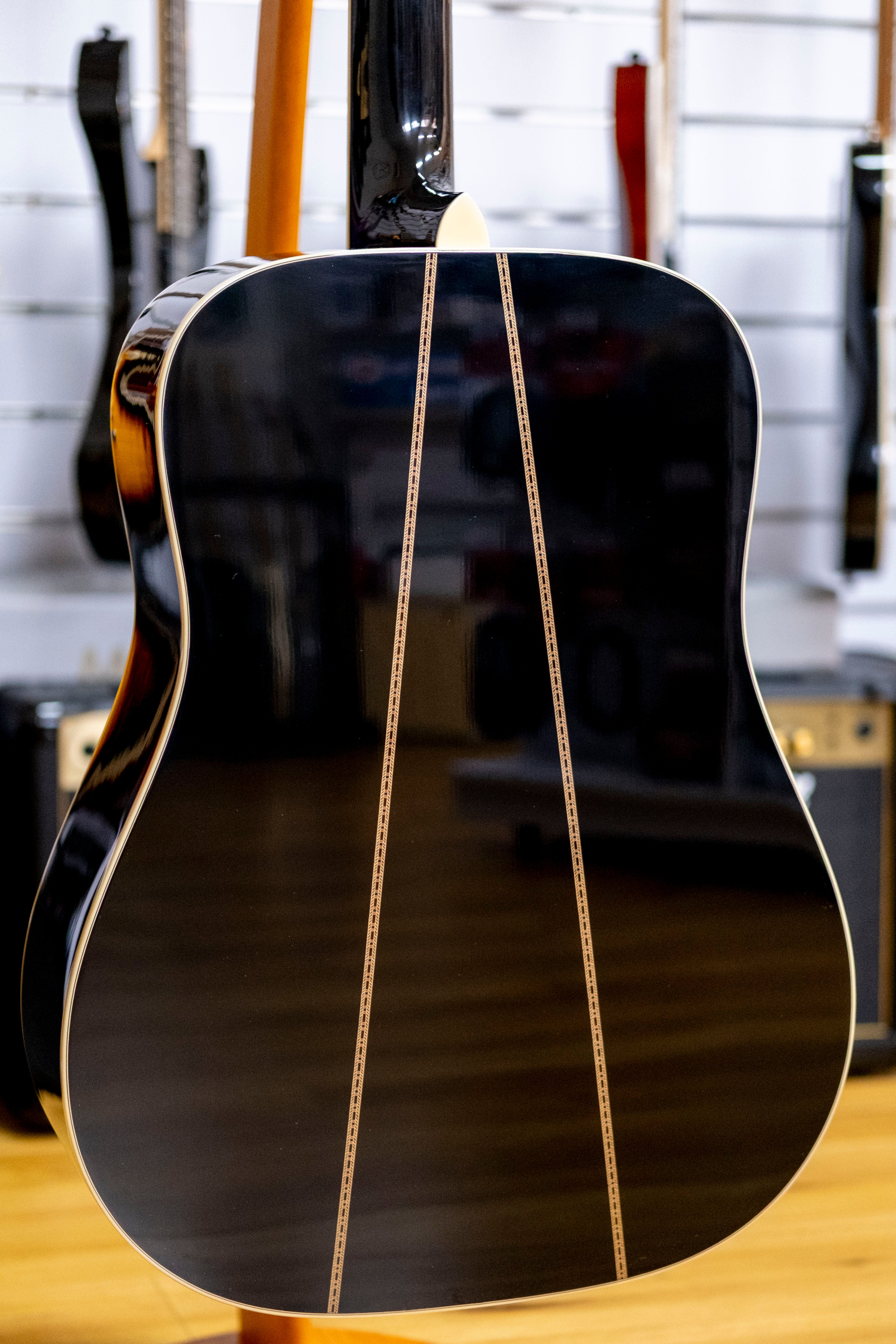 Sigma DT-42 Nashville Special Edition Dreadnought Acoustic Electric Guitar with Bag (Black)